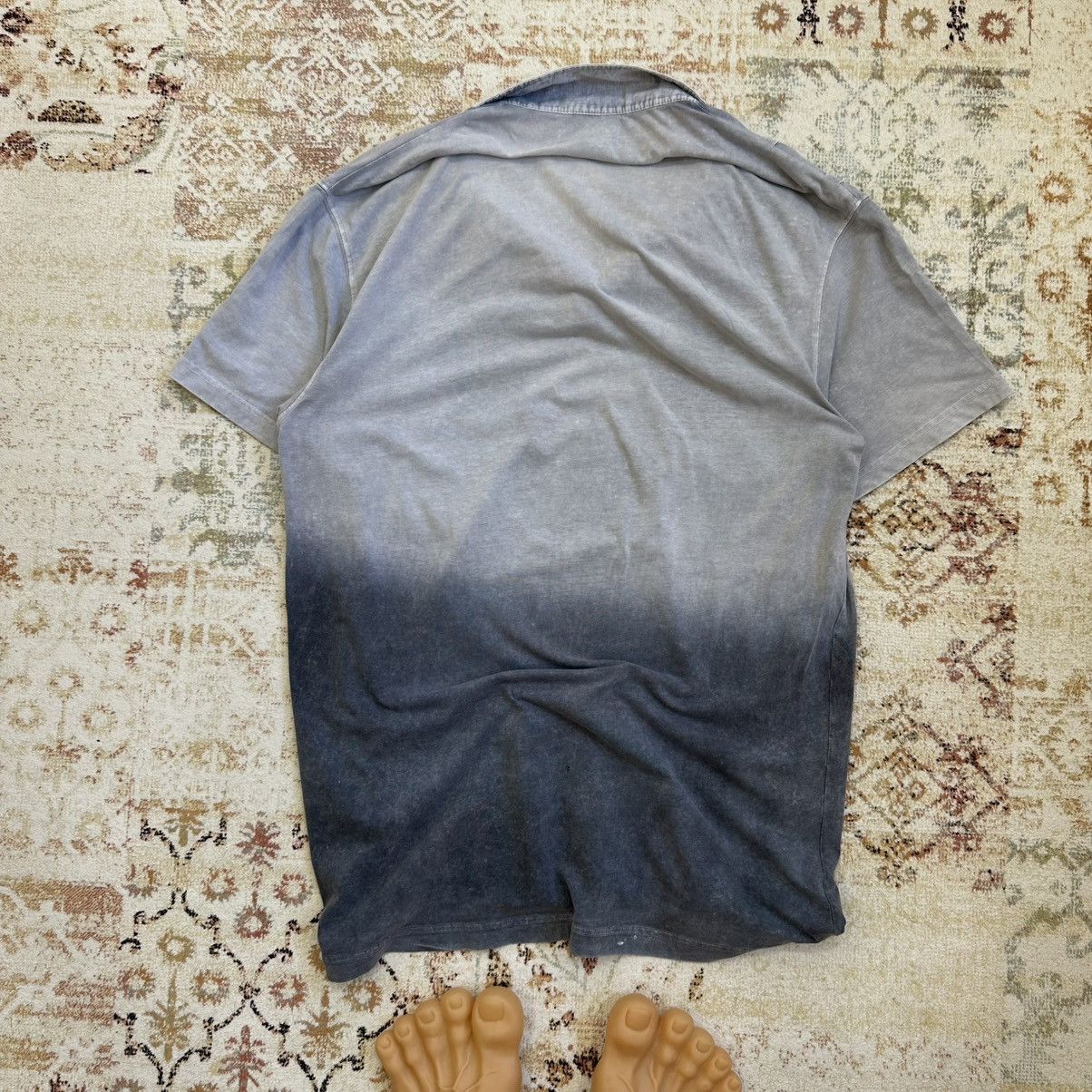 Diesel × Vintage Vintage Diesel Polo Grunge Tie Dye Avantgarde Rare Size US XXL / EU 58 / 5 - 2 Thumbnail