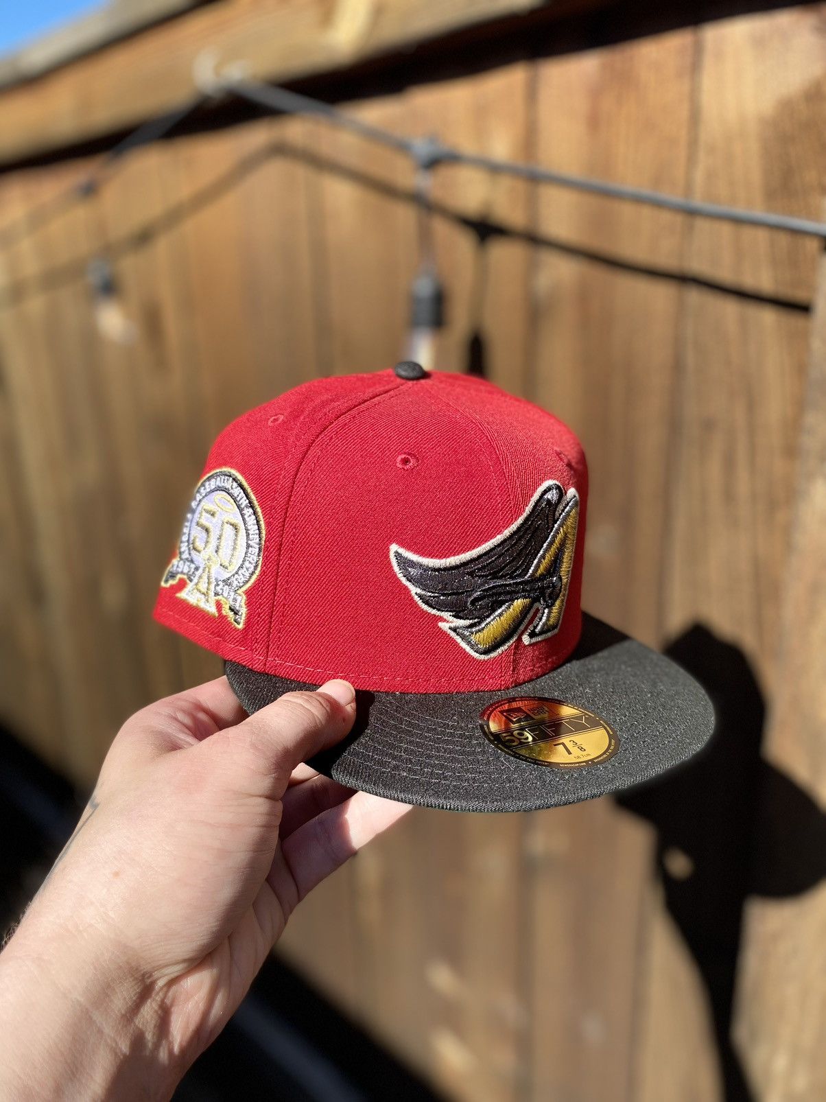 New Era 73/8 ATR Rushmore Anaheim Angels | Grailed