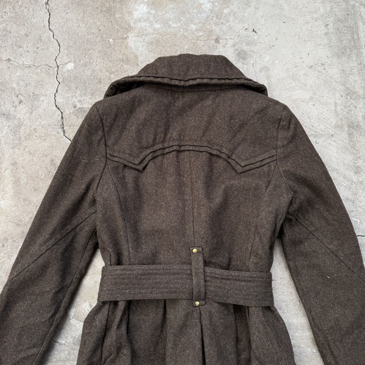 Miss Sixty Miss Sixty 1960s 1970s Inspired Wool Trench Coat Size XS / US 0-2 / IT 36-38 - 4 Thumbnail