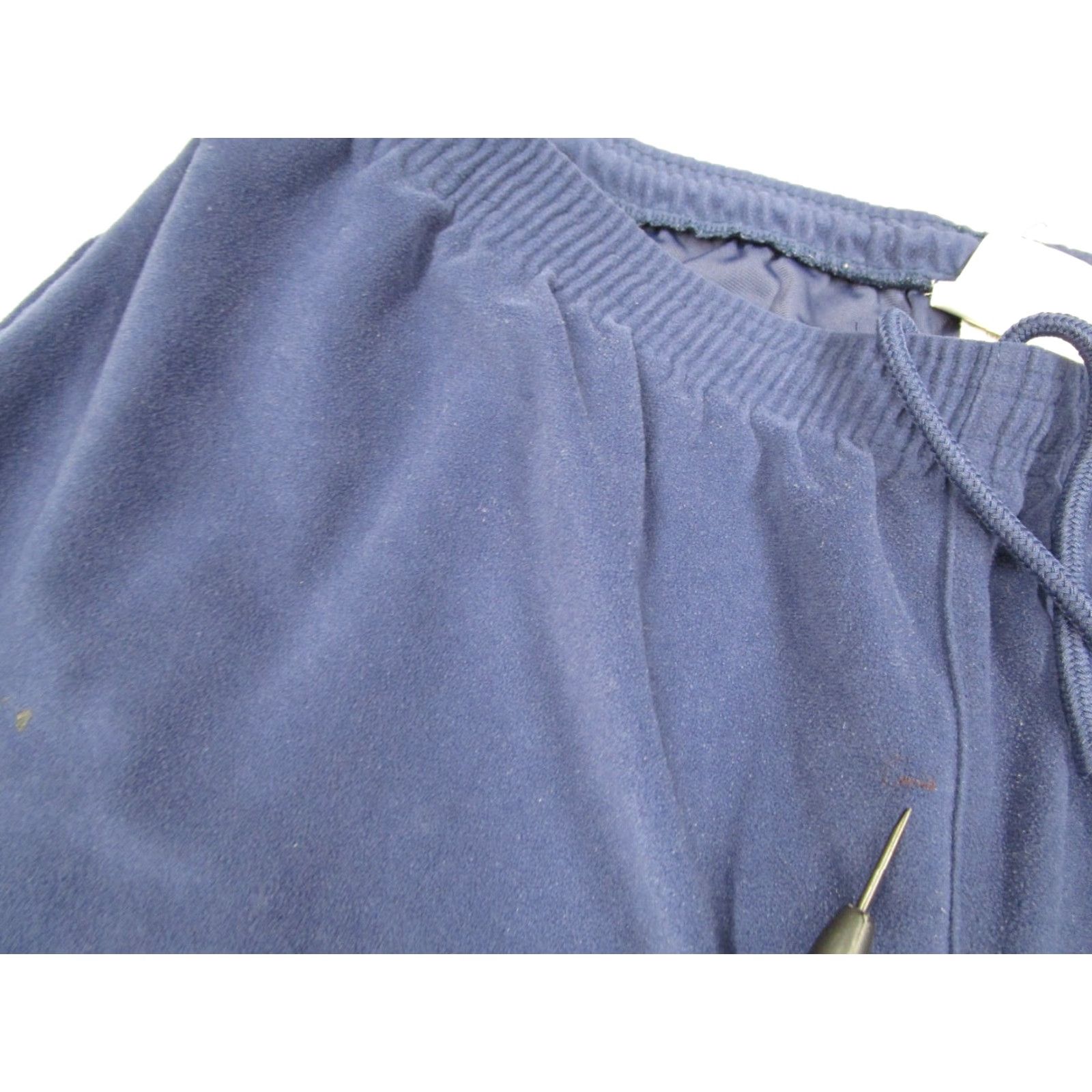 Adidas VINTAGE adidas Joggers Mens Large Blue Velour Track Trefoil Y2K 33x30 Size US 33 - 7 Thumbnail