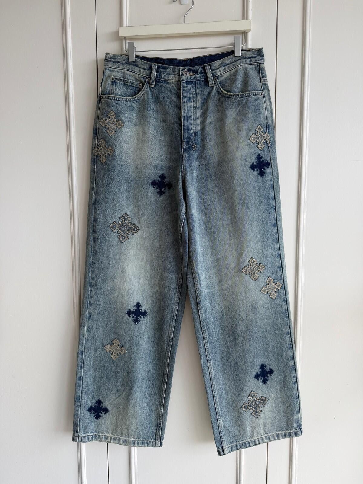 new Ksubi mens jeans maxx astral kraftwerk 32 blue denim
