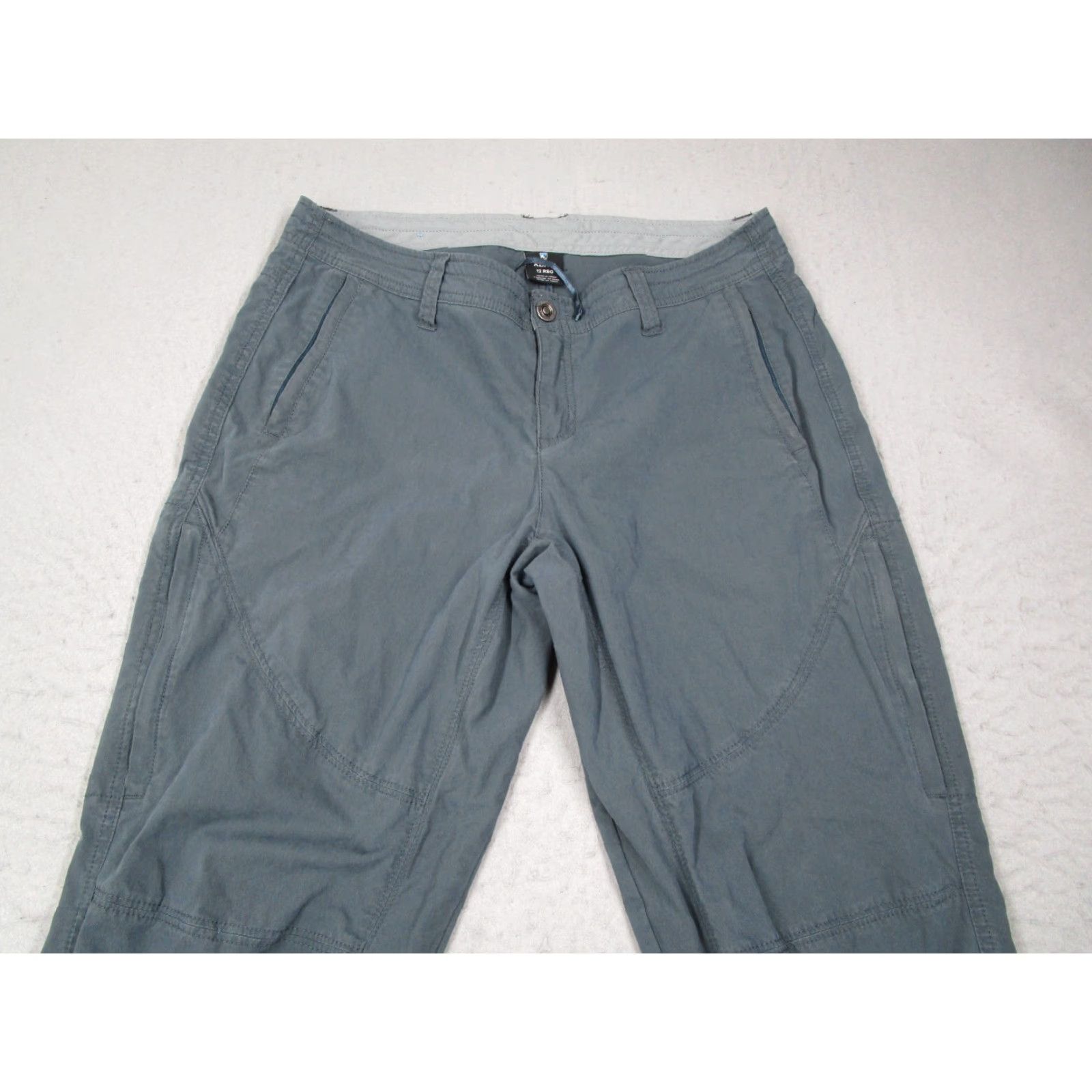 Vintage KUHL Women's Pants 12 Regular Blue Spire Roll Up Travel Work Chino 34x31 Size 34" / US 12 / IT 48 - 2 Thumbnail