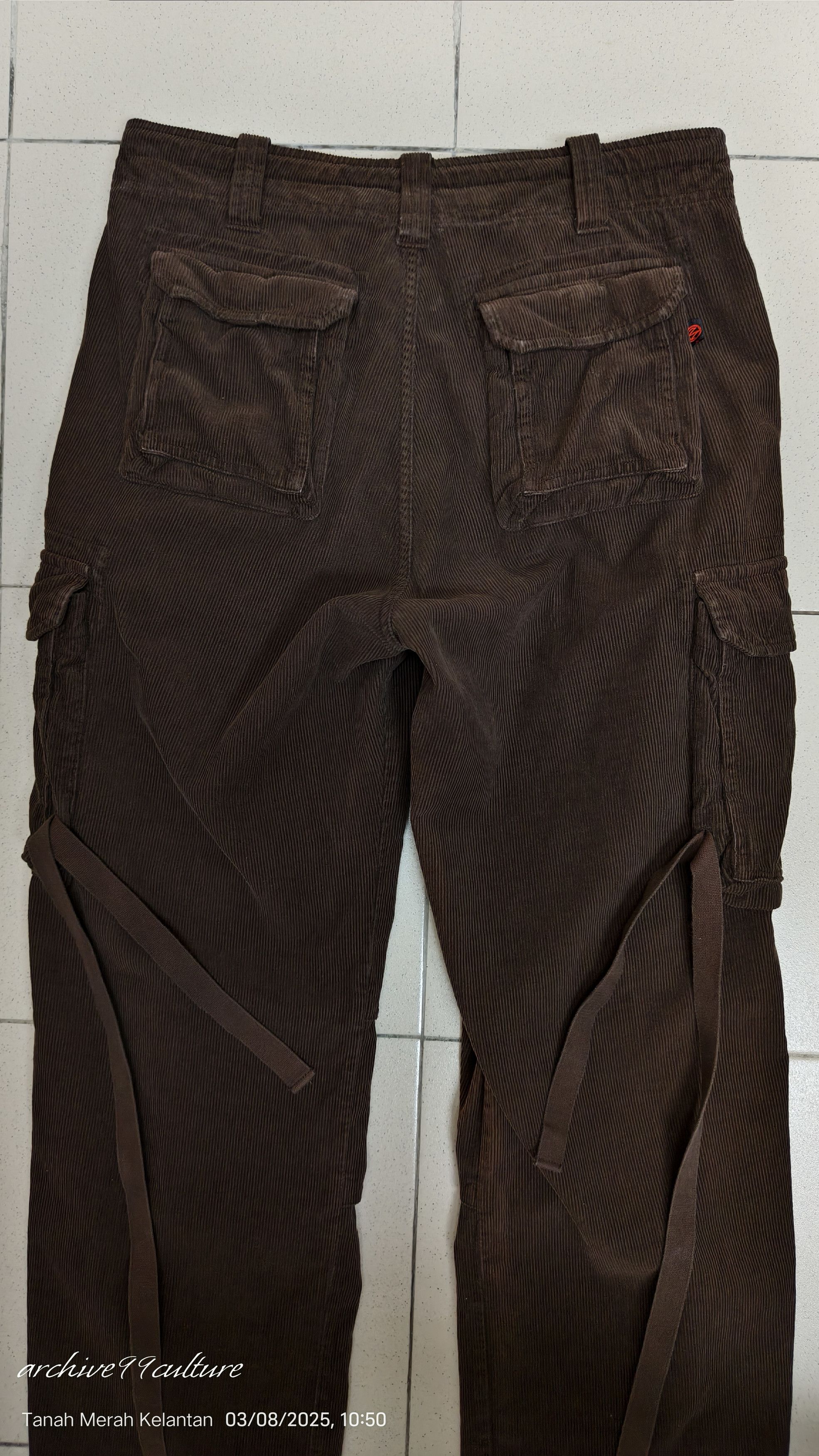 291295=Homme Arhive 2000 291295 Homme Parachute velvet pants Size US 31 - 16 Thumbnail