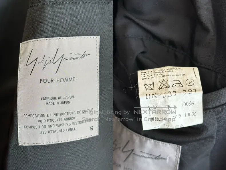 Yohji Yamamoto Yohji Yamamoto Long Unbuttoned Coat Size US S / EU 44-46 / 1 - 8 Thumbnail