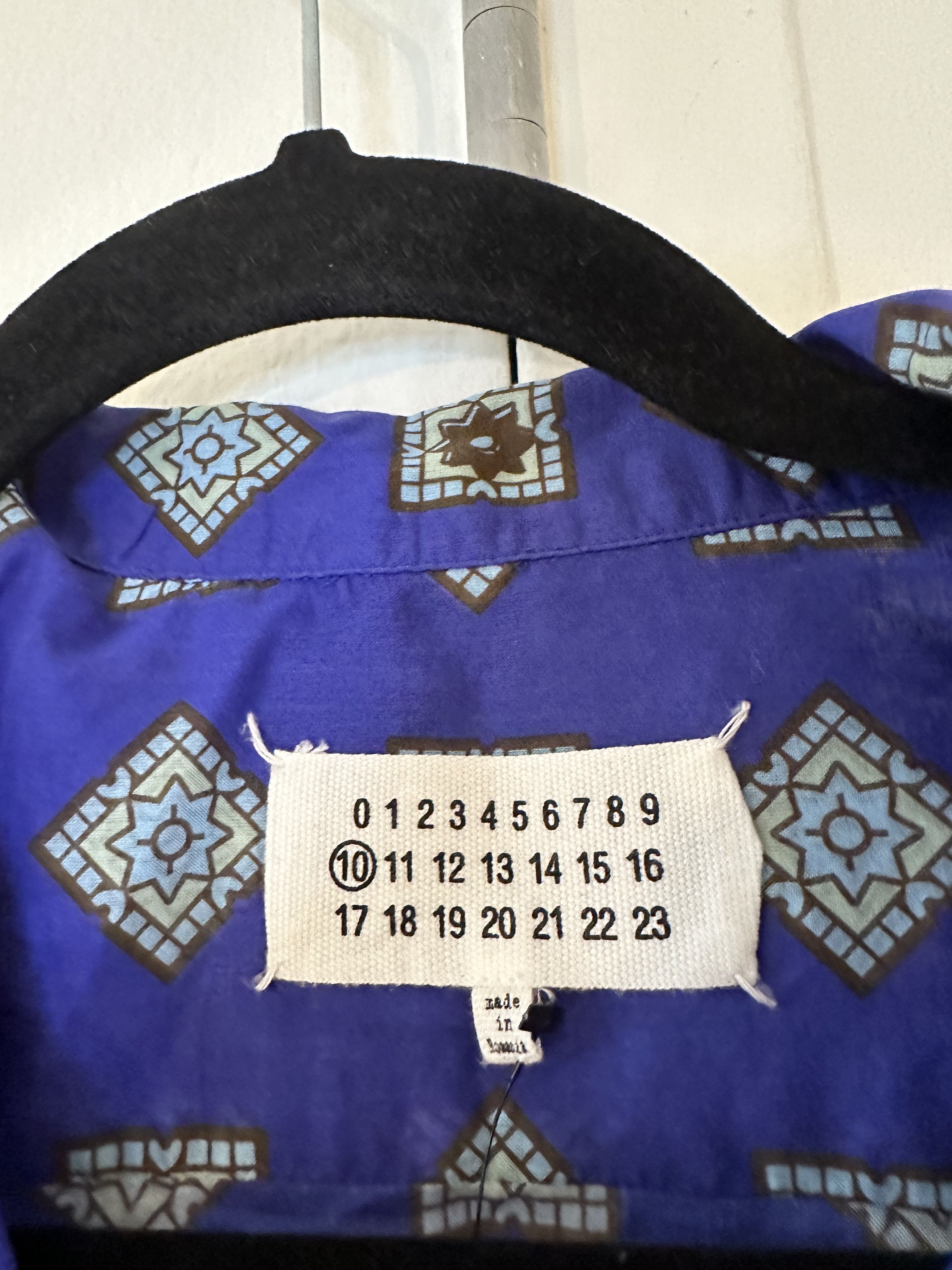 Maison Margiela Maison Margiela Abstract Pattern Camp Collar Shirt Size US S / EU 44-46 / 1 - 2 Thumbnail