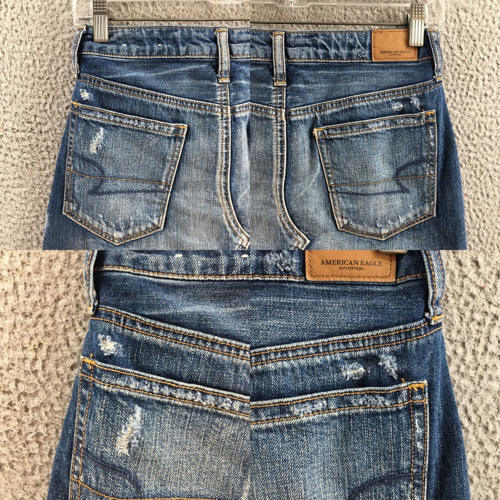 American Eagle Outfitters American Eagle Outfitters Mini Skirt Womens 0 Regular Blue Denim Distressed Zip Shorts? Size 25" / US 0 / IT 36 - 9 Thumbnail