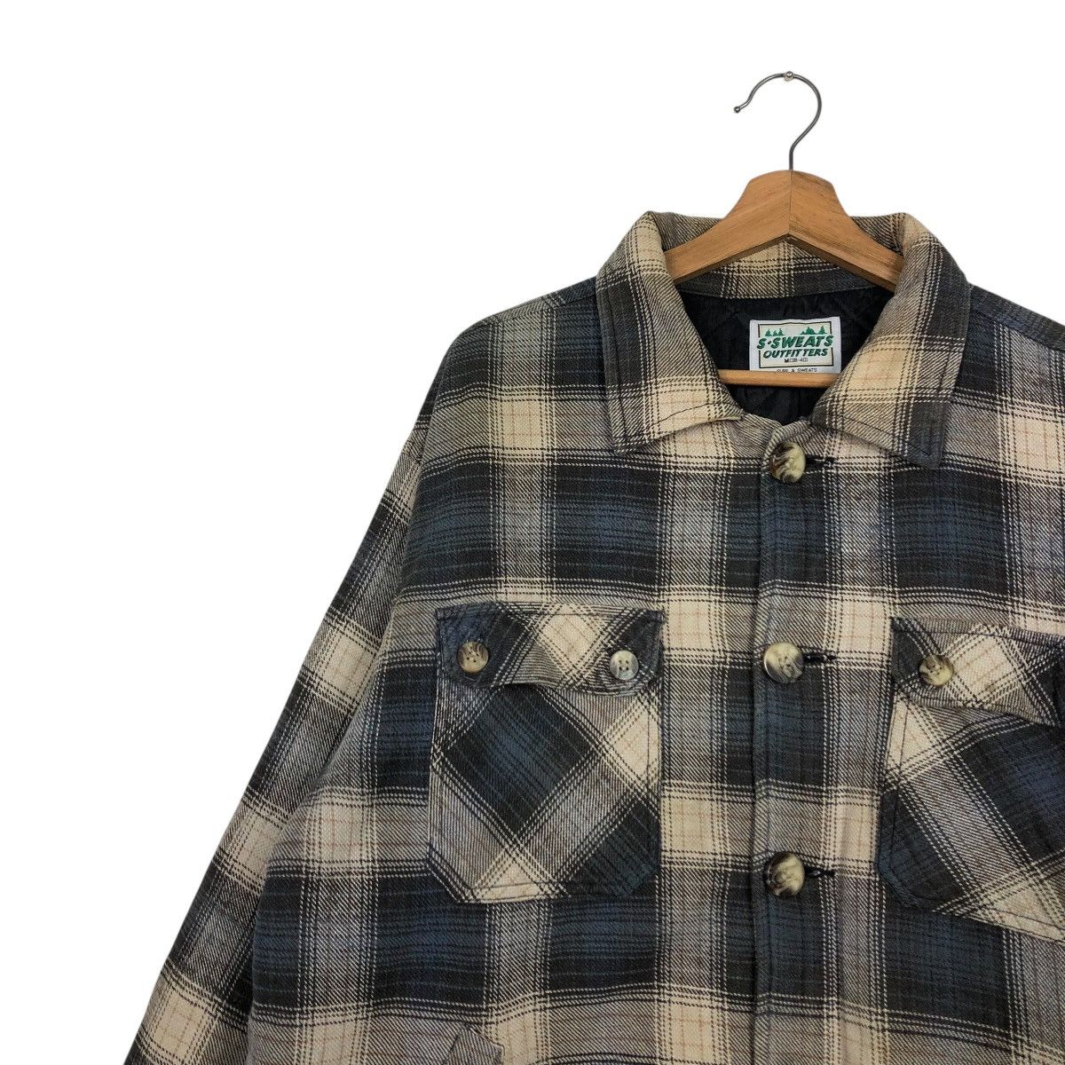 Japanese Brand 🔥VINTAGE FLANNEL JACKET TARTAN DESIGN SURF & SWEATS Size US M / EU 48-50 / 2 - 8 Thumbnail