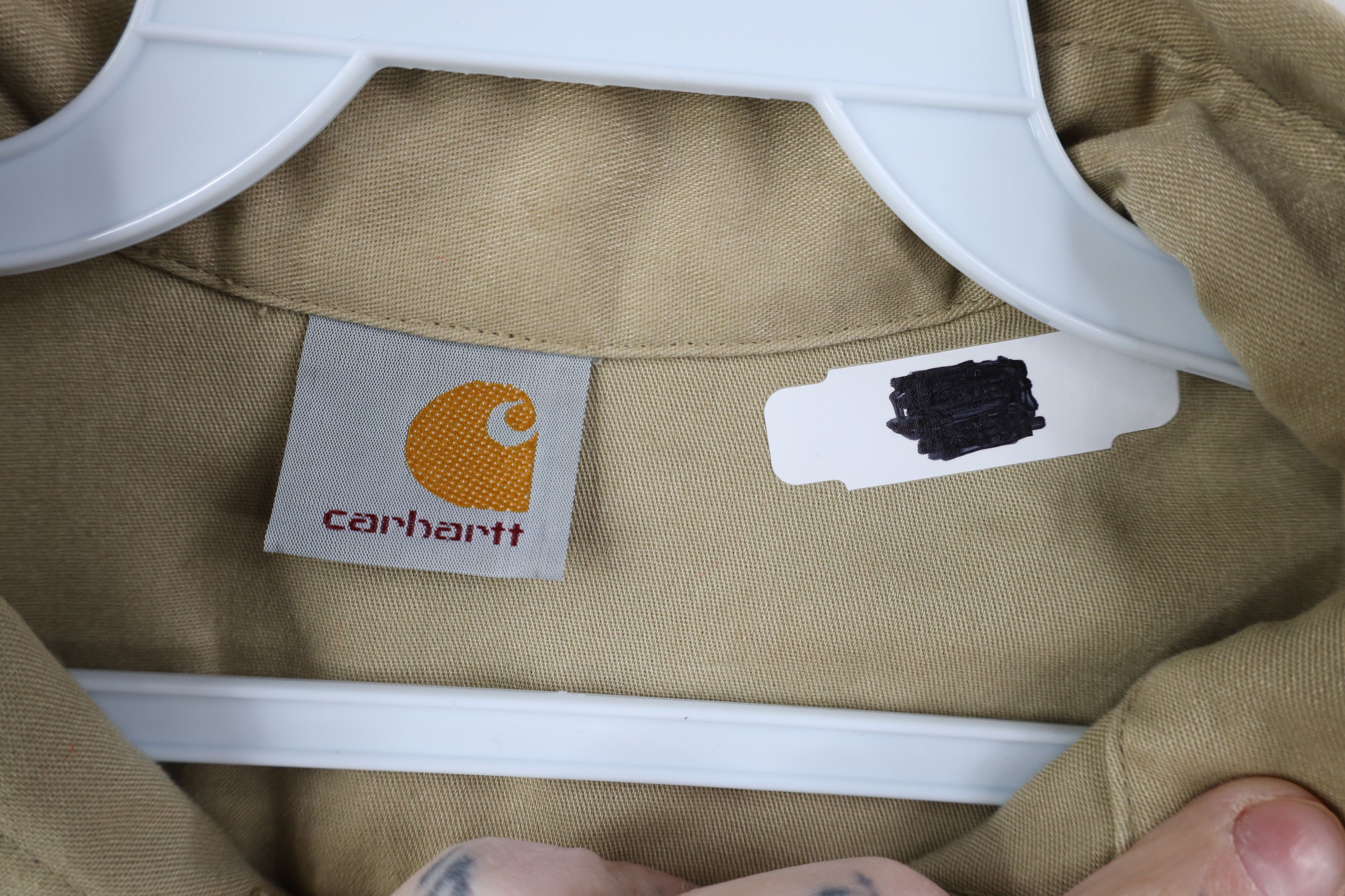 Carhartt Vintage Carhartt Double Pocket Twill Button Down Shirt Beige Size US XXL / EU 58 / 5 - 11 Thumbnail