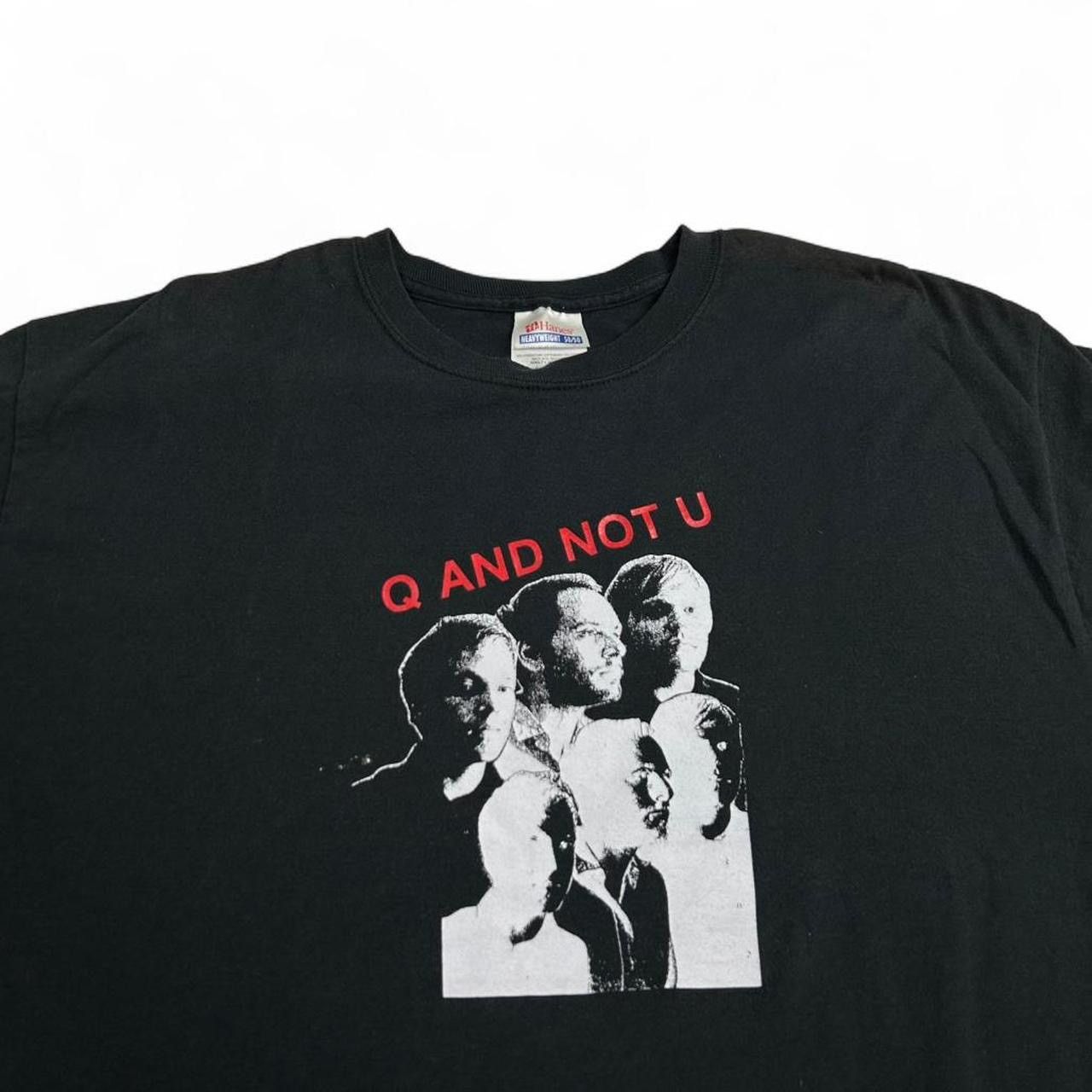 Hanes Vintage Q and Not U Band Post Hardcore Indie T-Shirt Size US L / EU 52-54 / 3 - 2 Thumbnail