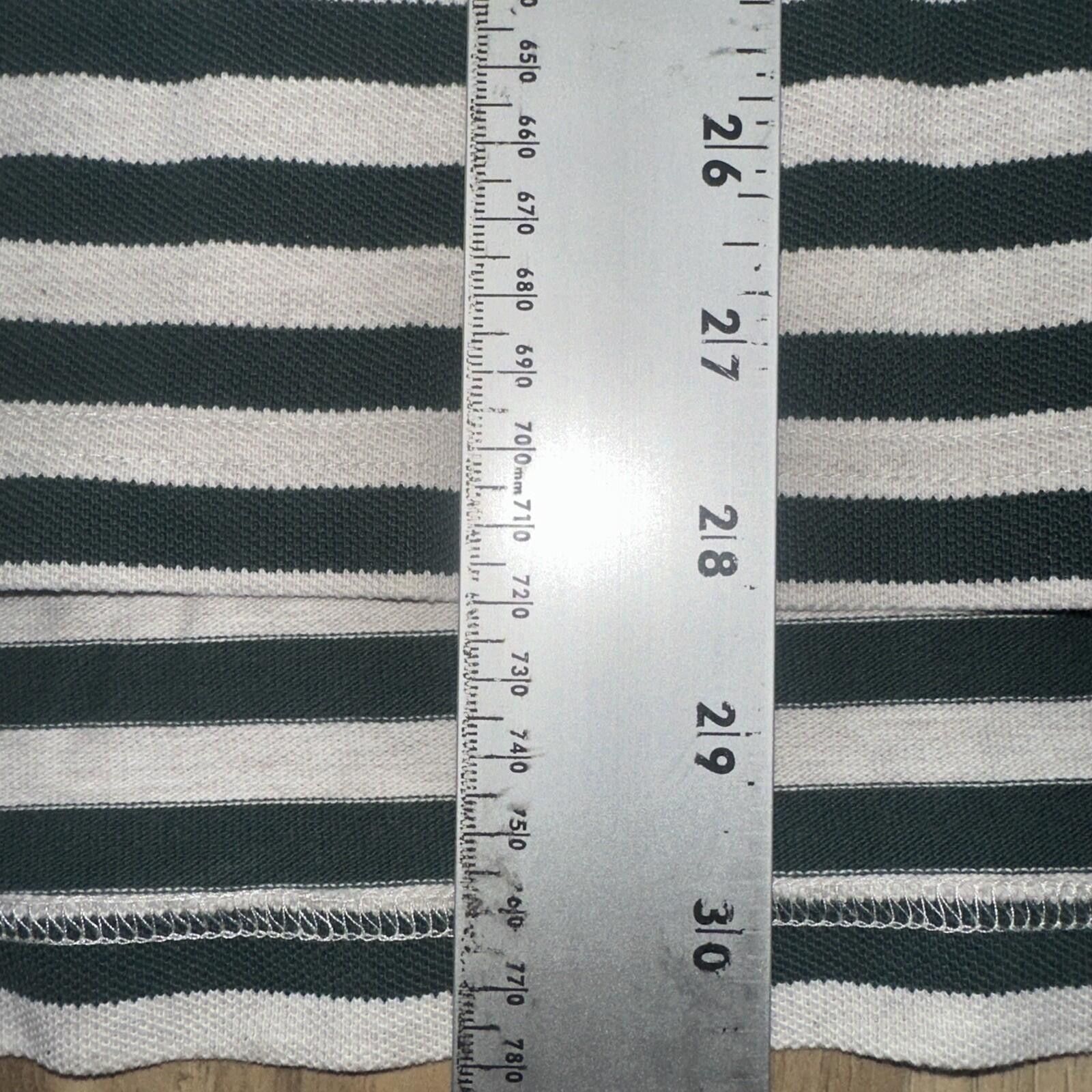 Tommy Hilfiger Tommy Hilfiger Golf Green White Striped Polo Shirt L Size US L / EU 52-54 / 3 - 5 Thumbnail