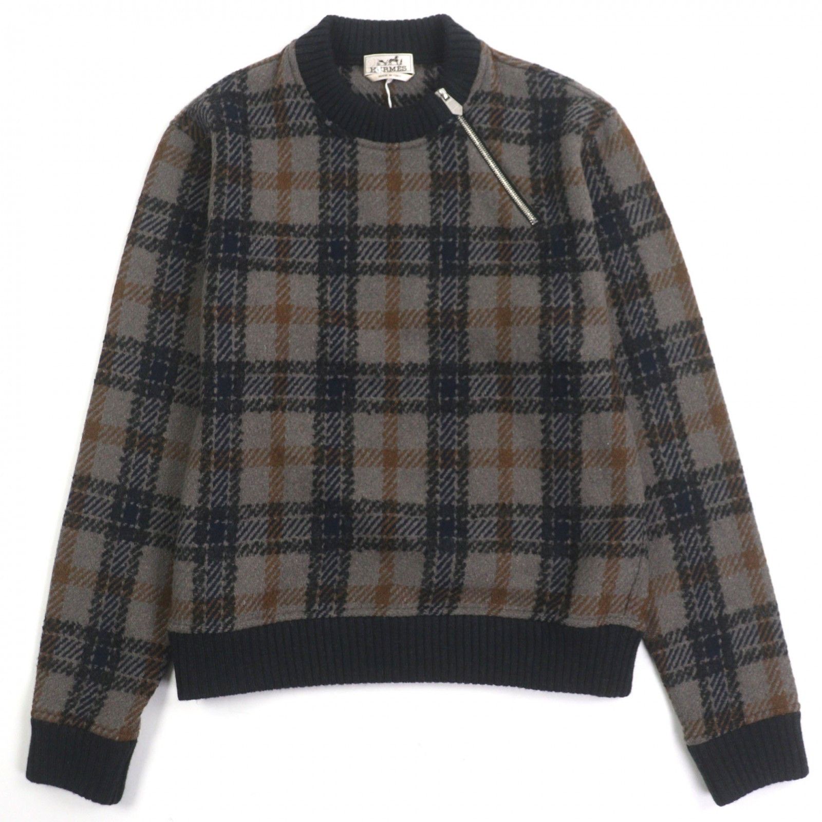 Hermes Hermes Hermès S Wool Knitwear Textile Tops DUTY FREE for USA Size ONE SIZE - 1 Thumbnail