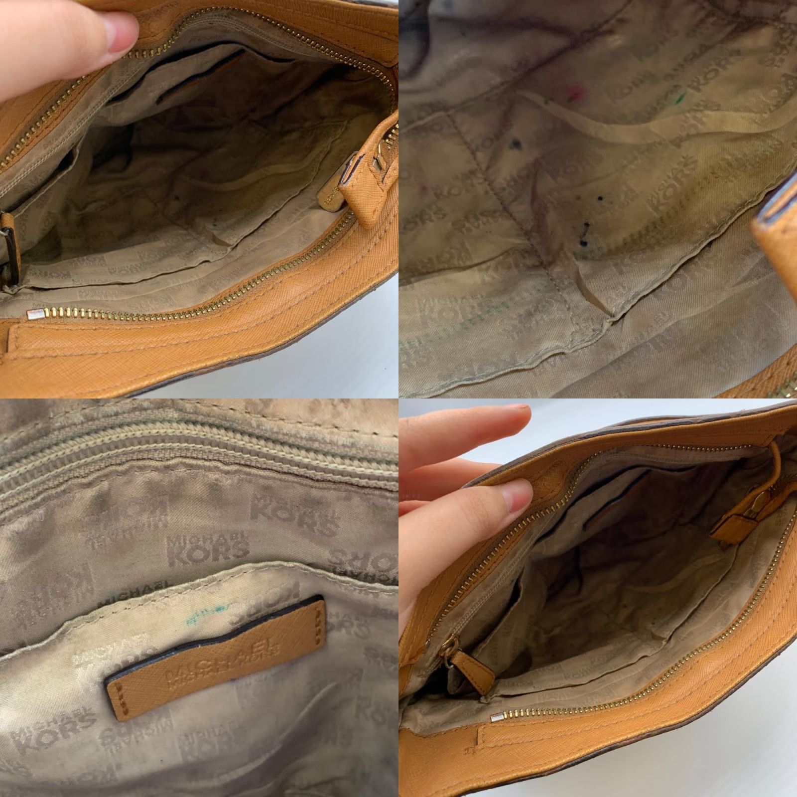 Michael Kors Michael Kors Jet Set Brown Saffiano Leather Crossbody Bag Womens Messenger Bag Size ONE SIZE - 9 Thumbnail