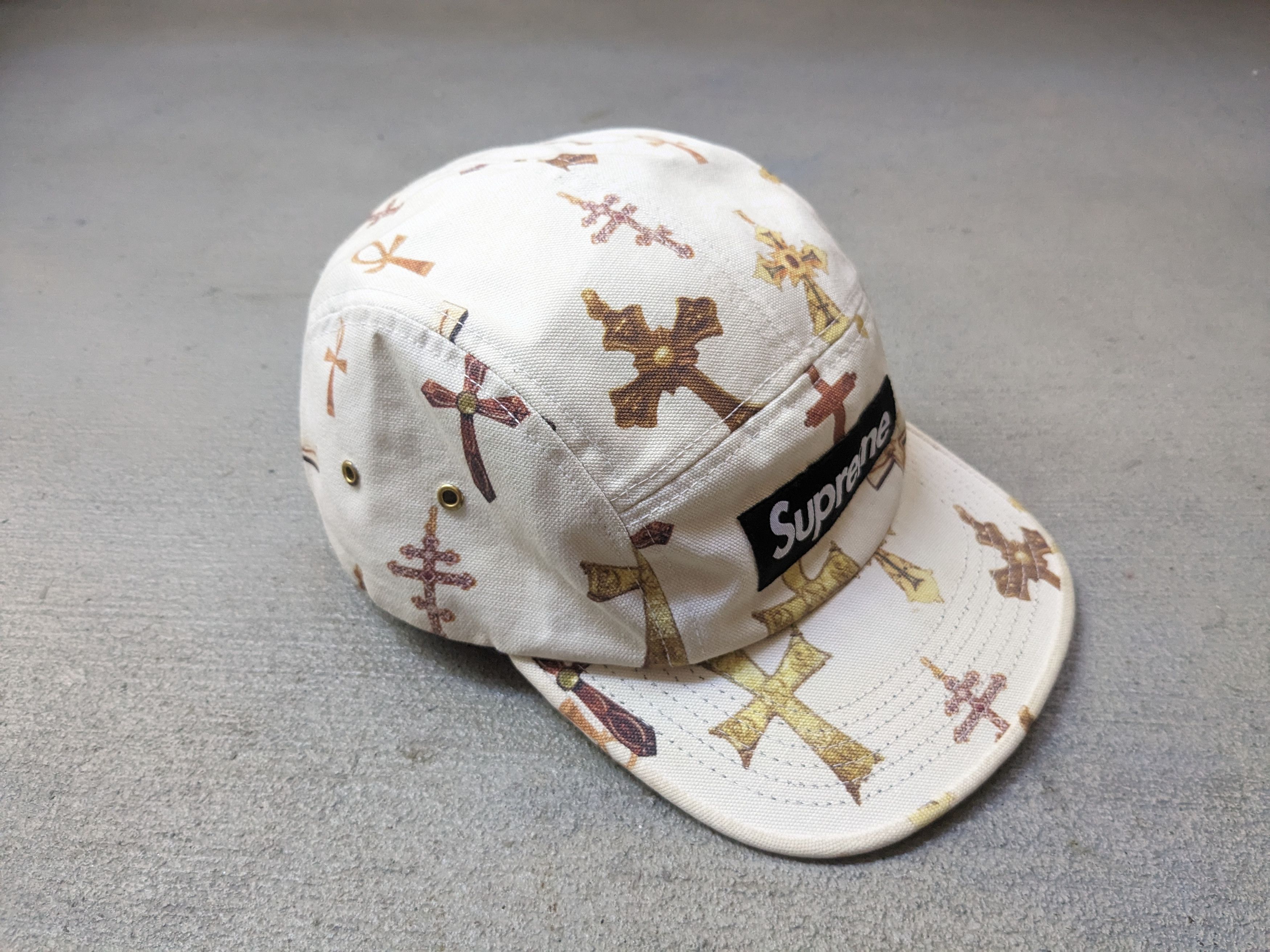 Supreme Supreme Crosses Camp Hat White SS/13 Bogo Box Logo Size ONE SIZE - 3 Thumbnail