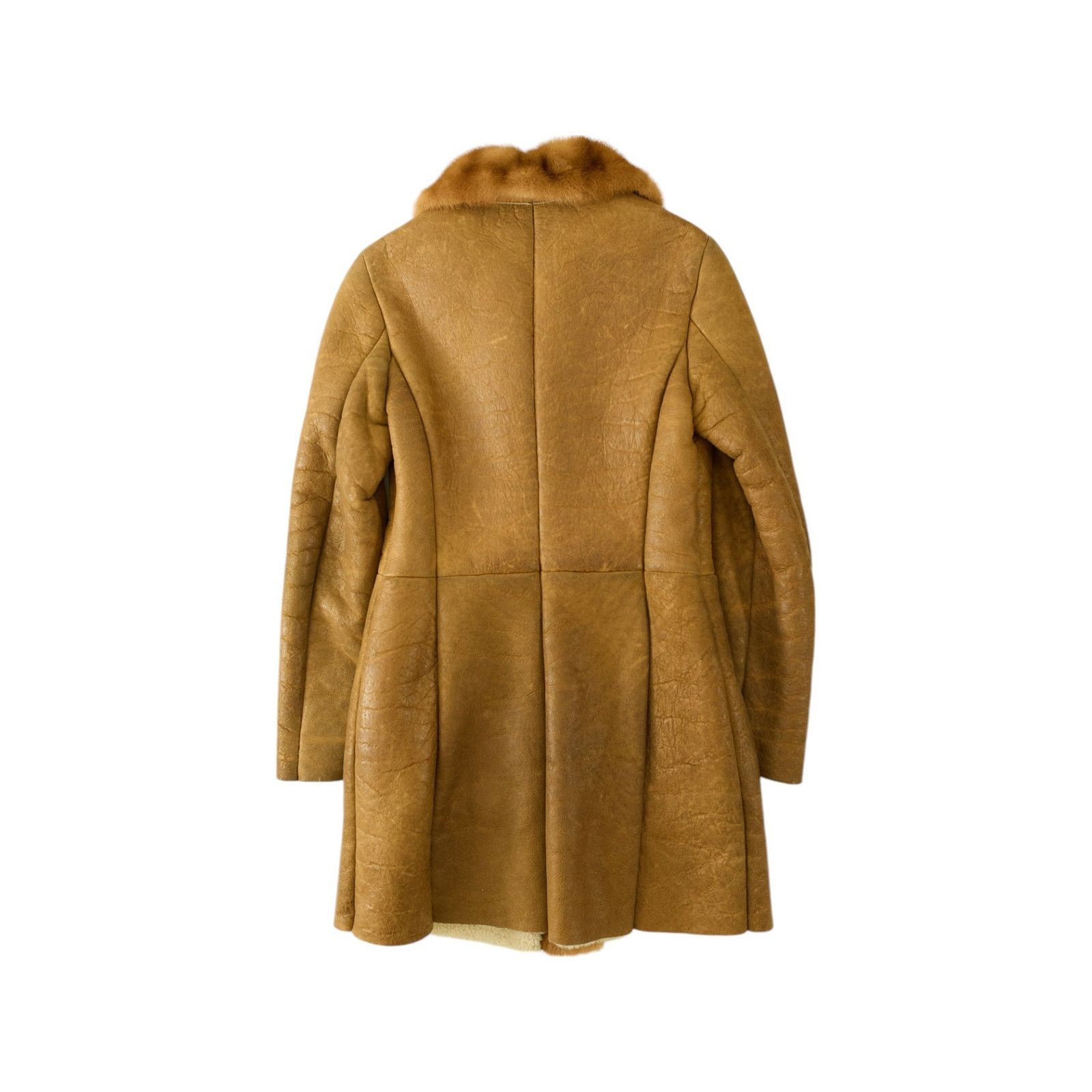 Prada Shearling Leather Fur Coat Size XS / US 0-2 / IT 36-38 - 2 Thumbnail