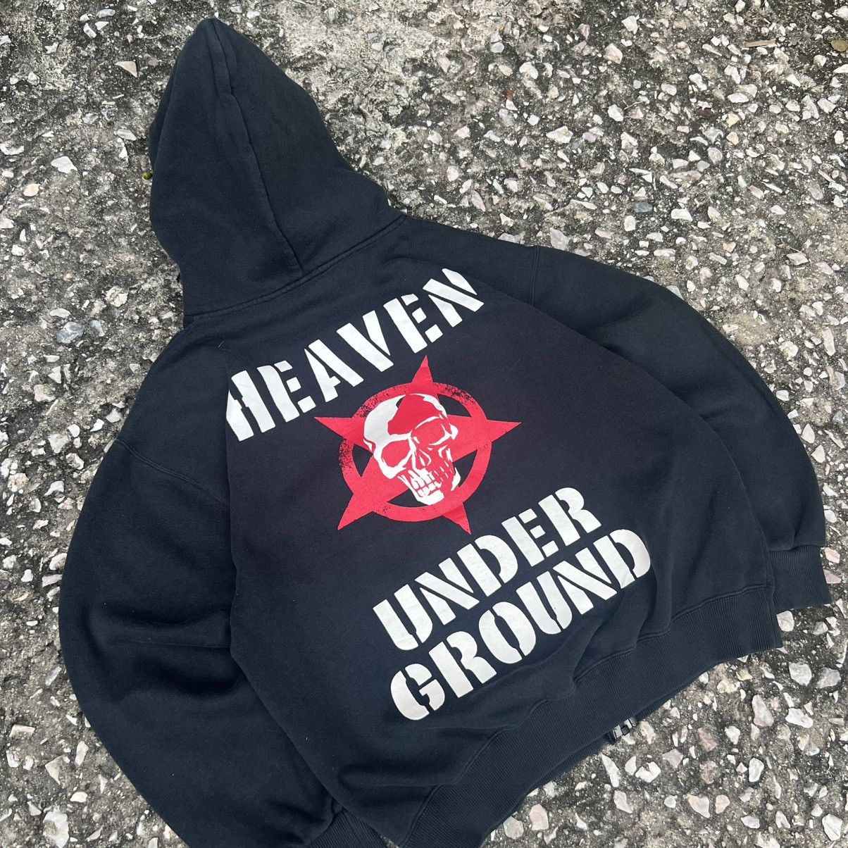 Japanese Brand “SKULL” HEAVEN UNDERGROUND ZIP UP HOODIE Size US M / EU 48-50 / 2 - 5 Thumbnail