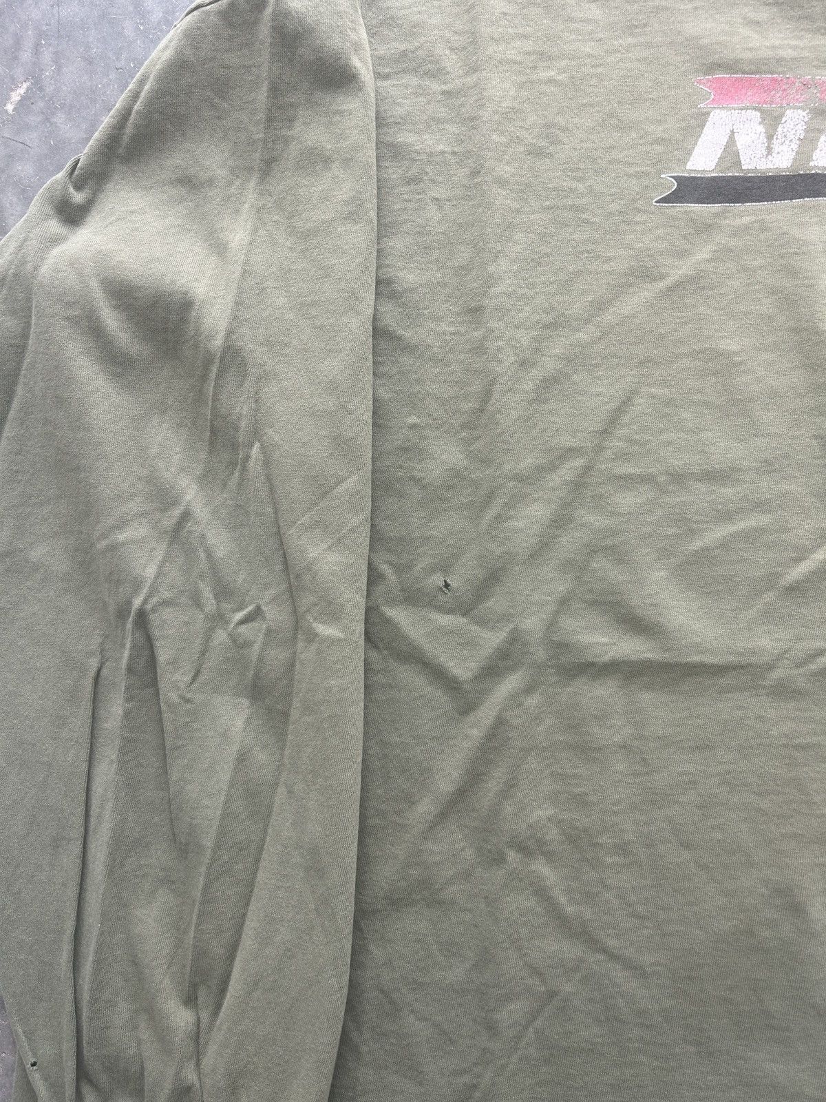 Nike × Vintage Vintage 90s Nike Spellout Graphic Tee Distressed Size US XXL / EU 58 / 5 - 7 Thumbnail