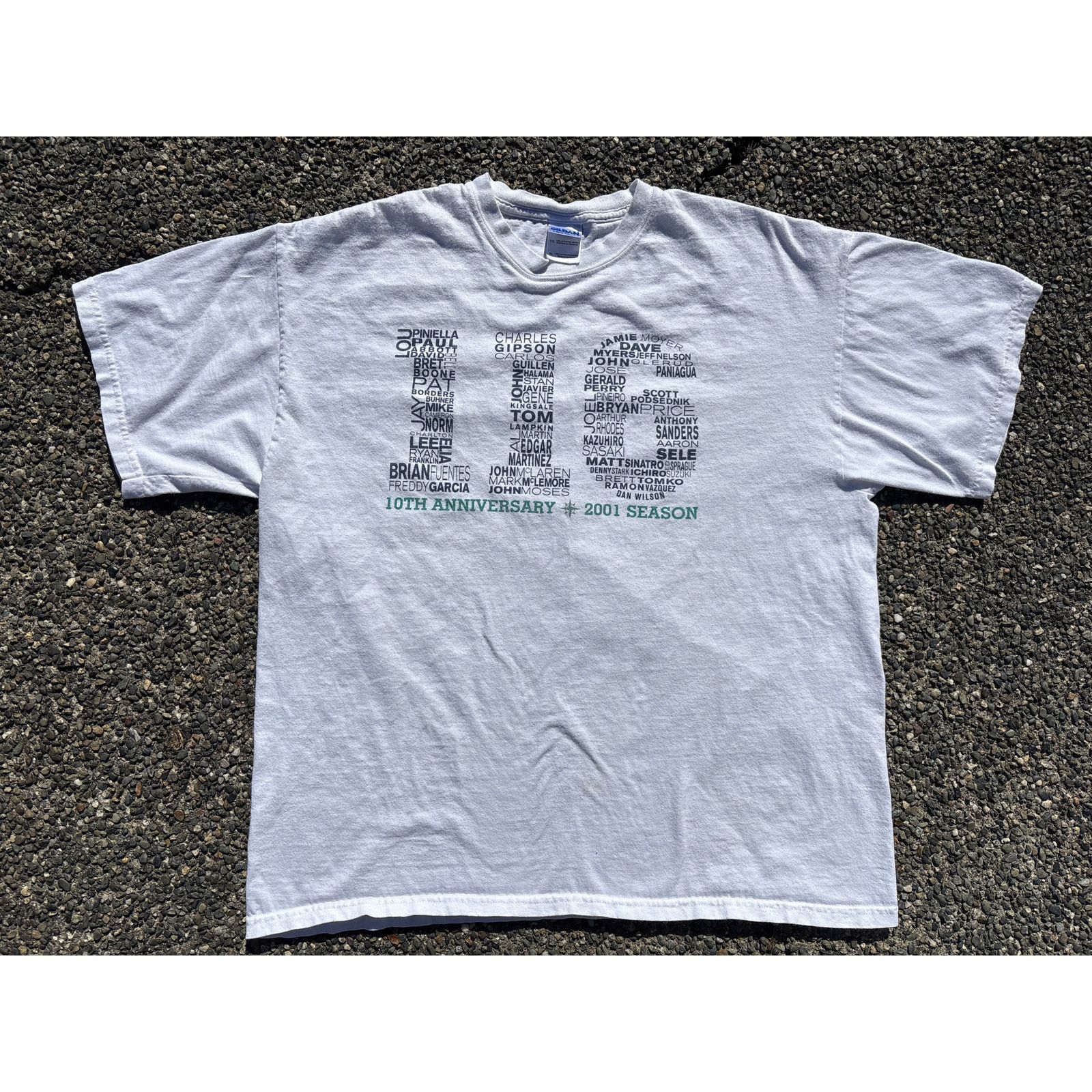 Gildan Seattle Mariners 116 season 10th anniversary 2001 XL Size US XL / EU 56 / 4 - 1 Thumbnail