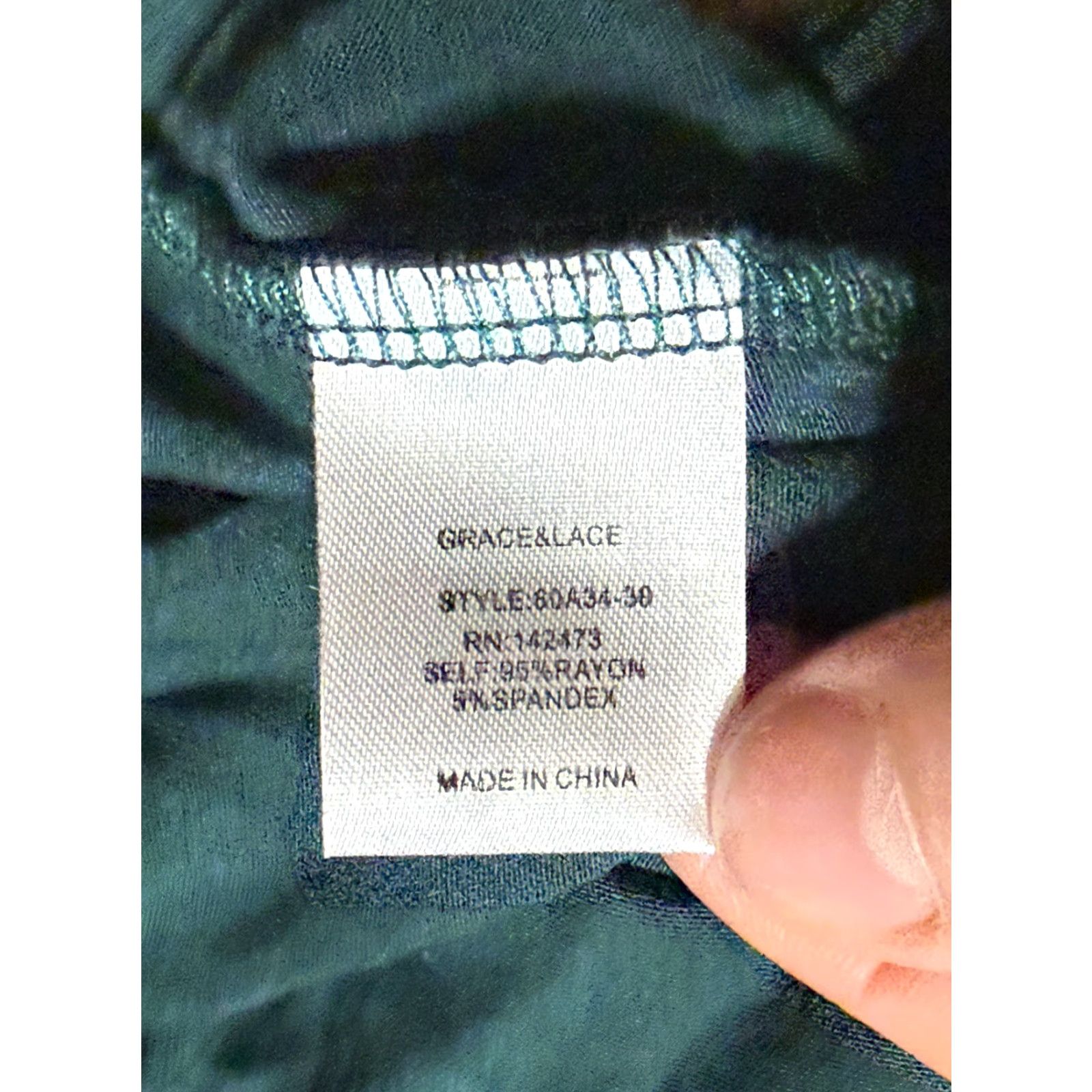 Vintage Grace & Lace Dress Women's Medium Green Short Sleeve Dress Tie Waist A-Line Modern Casual Dress Size 32" / US 10 / IT 46 - 6 Thumbnail