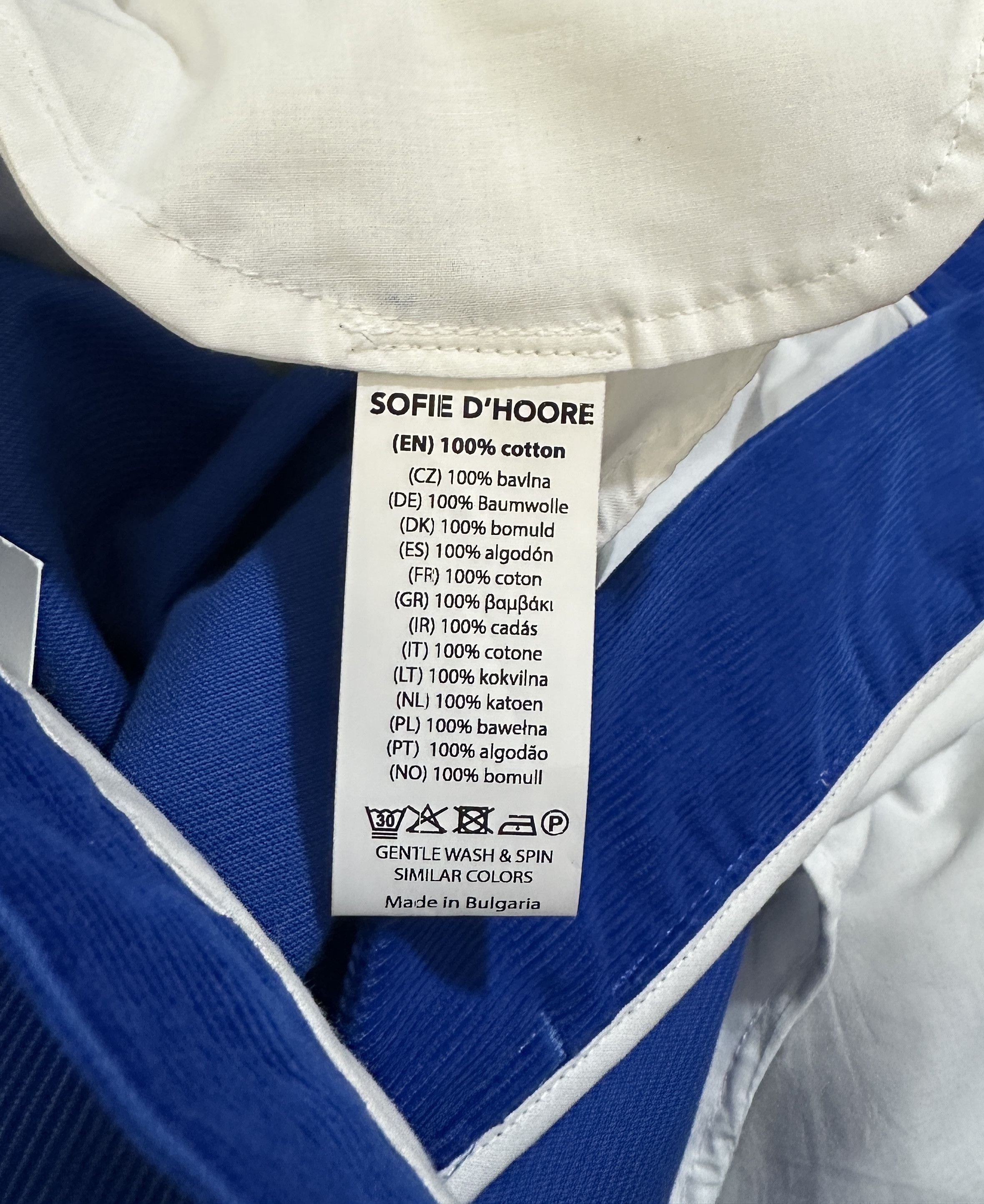 SOFIE D'HOORE Blue cotton pants Size 25" / US 0 / IT 36 - 4 Thumbnail