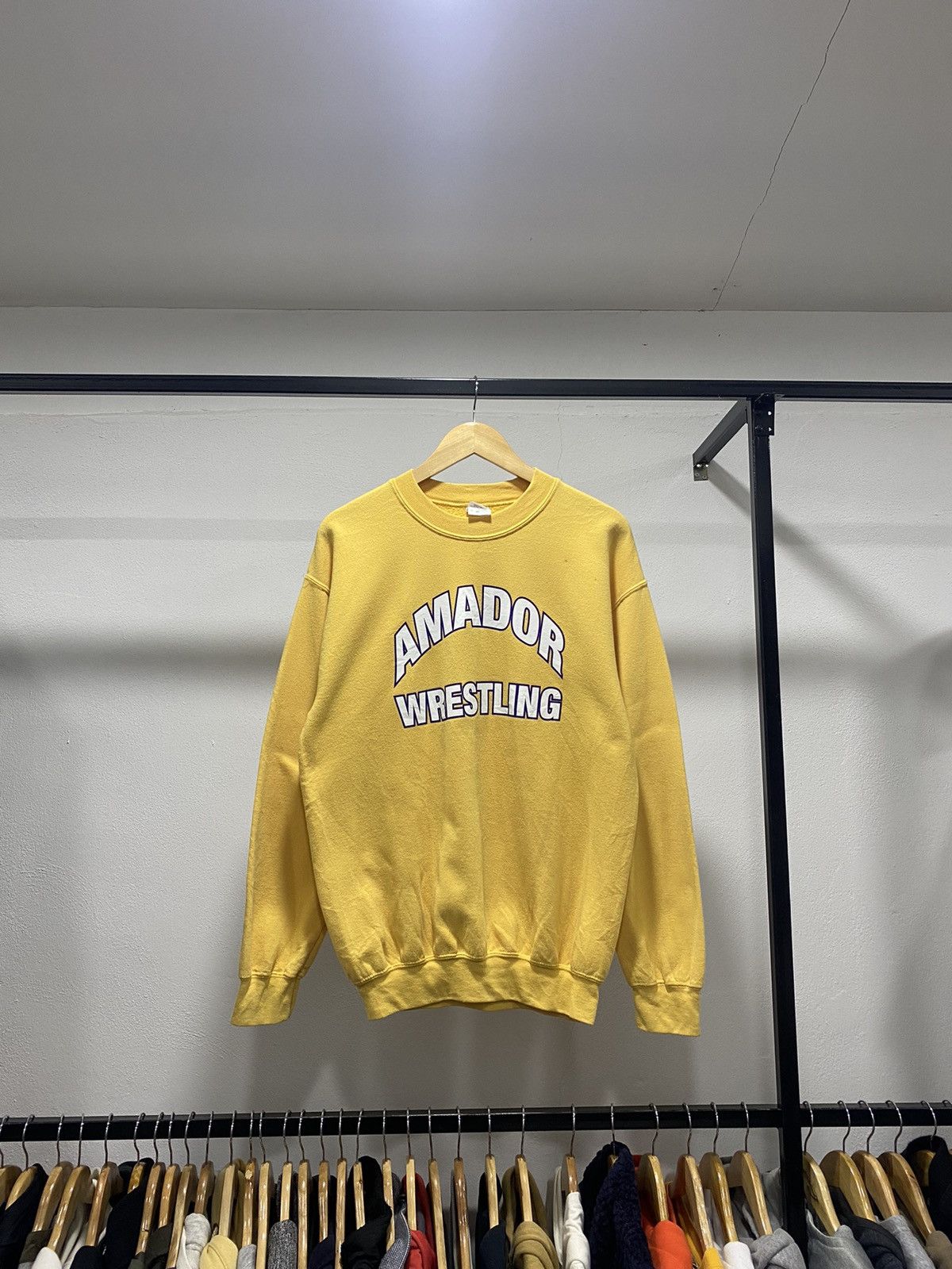 Tapout × Vintage × WWE 💥Amador Wrestling Spellout Sweatshirt 90s Y2K Size US M / EU 48-50 / 2 - 4 Thumbnail