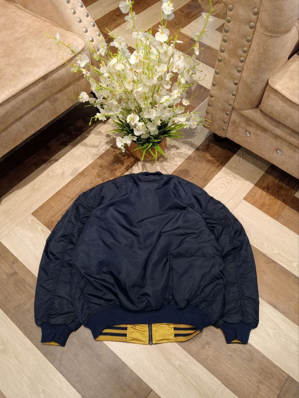 Japanese Brand VINTAGE SUNTORY BOSS COFFEE REVERSIBLE 2 WAY JACKET Size US L / EU 52-54 / 3 - 7 Thumbnail