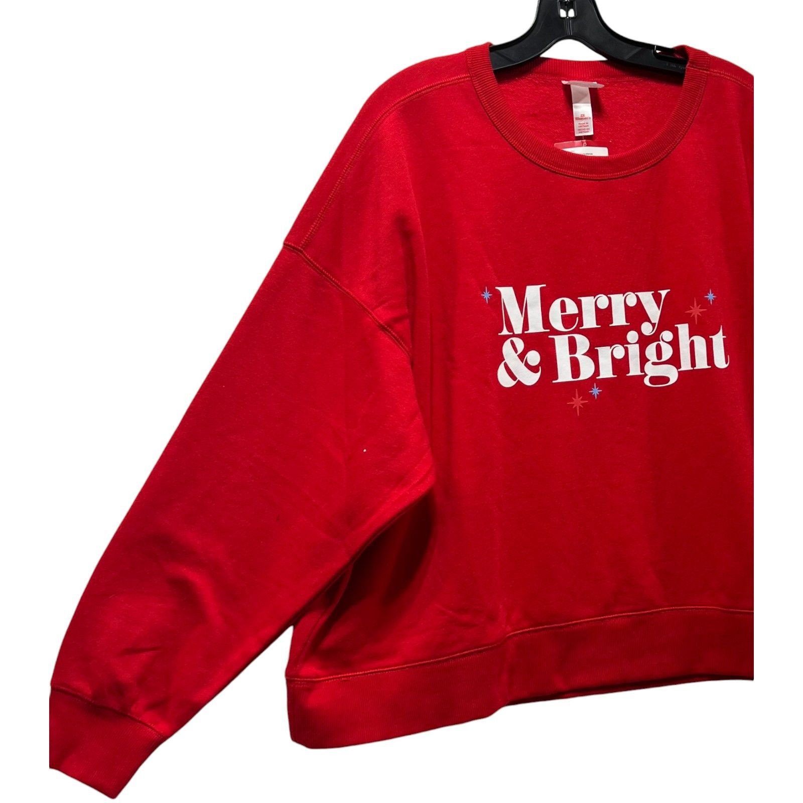 Other Wondershop - Men's Merry & Bright Family Sweatshirt - Red - Size US XXL / EU 58 / 5 - 9 Thumbnail