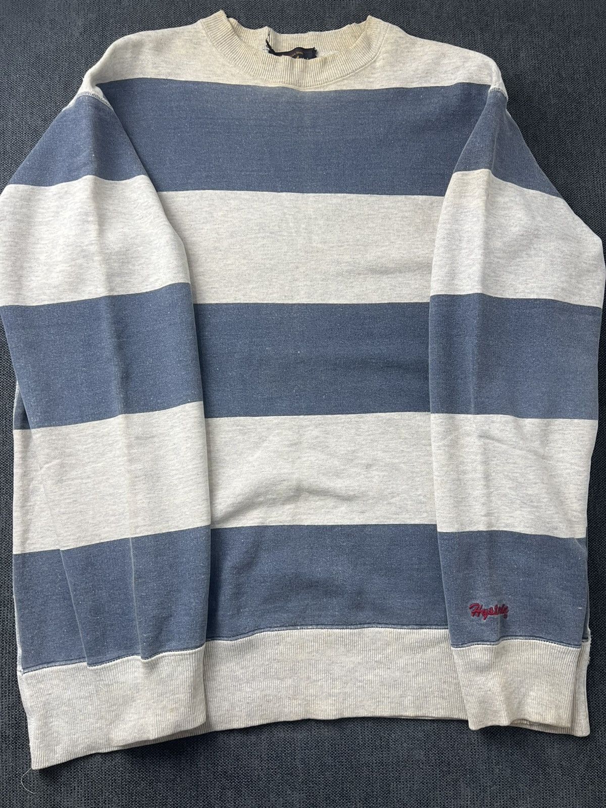 Hysteric Glamour Vtg Distress Hysteric Glamour Stripes Sweatshirt Size US L / EU 52-54 / 3 - 6 Thumbnail