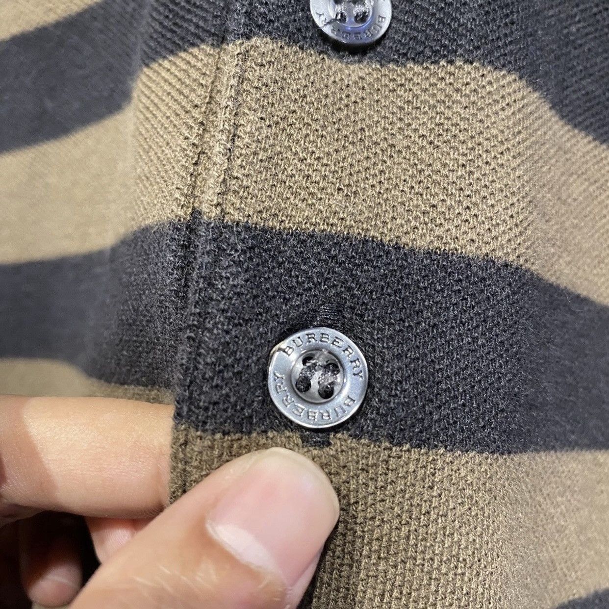 Burberry Burberry London men’s Stripe brown polo shirt L Size US L / EU 52-54 / 3 - 5 Thumbnail