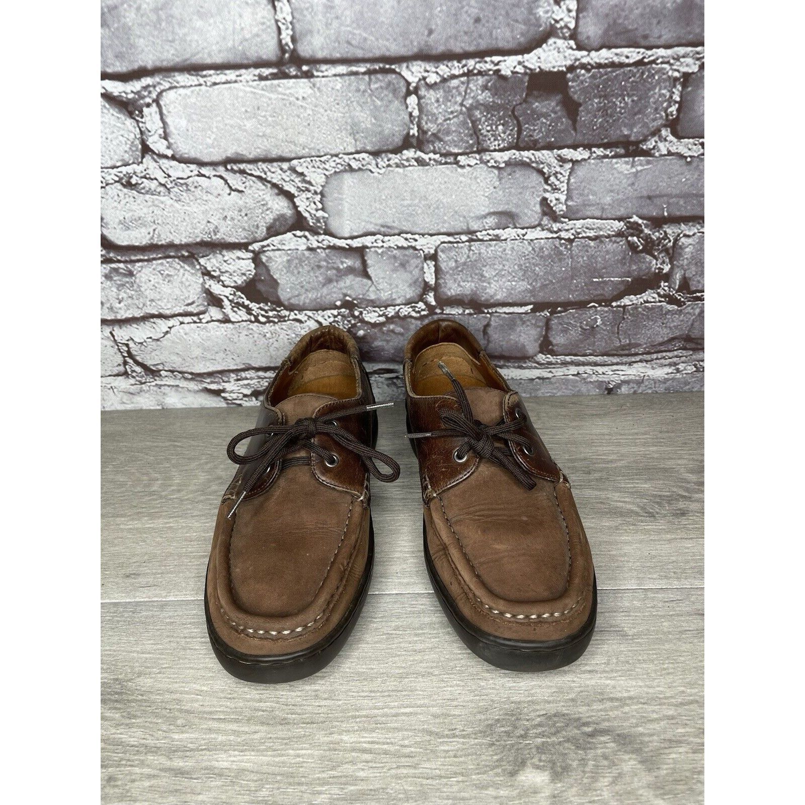 Bally VTG Bally Grimsela Brown Leather Moc Toe Casual Shoes Women’ Size US 7 / IT 37 - 22 Thumbnail