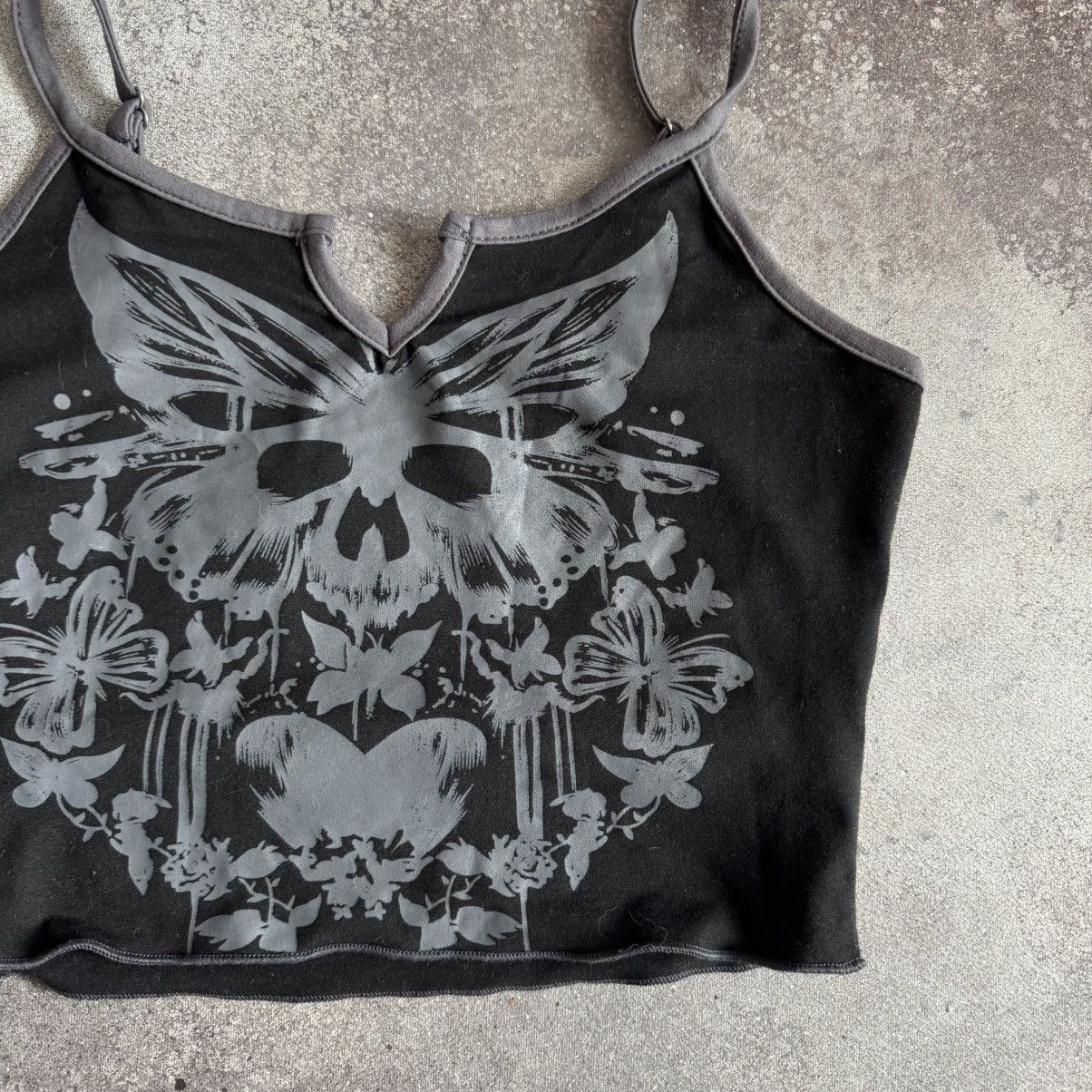 Hysteric Glamour Amazing Vintage Y2K Gothic Punk Rave Crop Top Size XS / US 0-2 / IT 36-38 - 5 Thumbnail