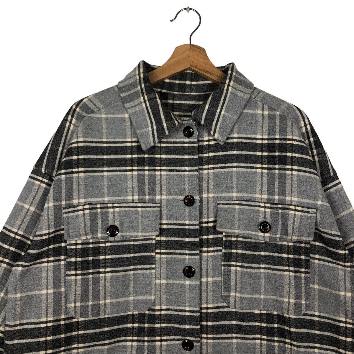 Japanese Brand 🔥90’s Vintage Flannel Shirt Jacket Gu Japan Tartan Design Size US L / EU 52-54 / 3 - 2 Thumbnail