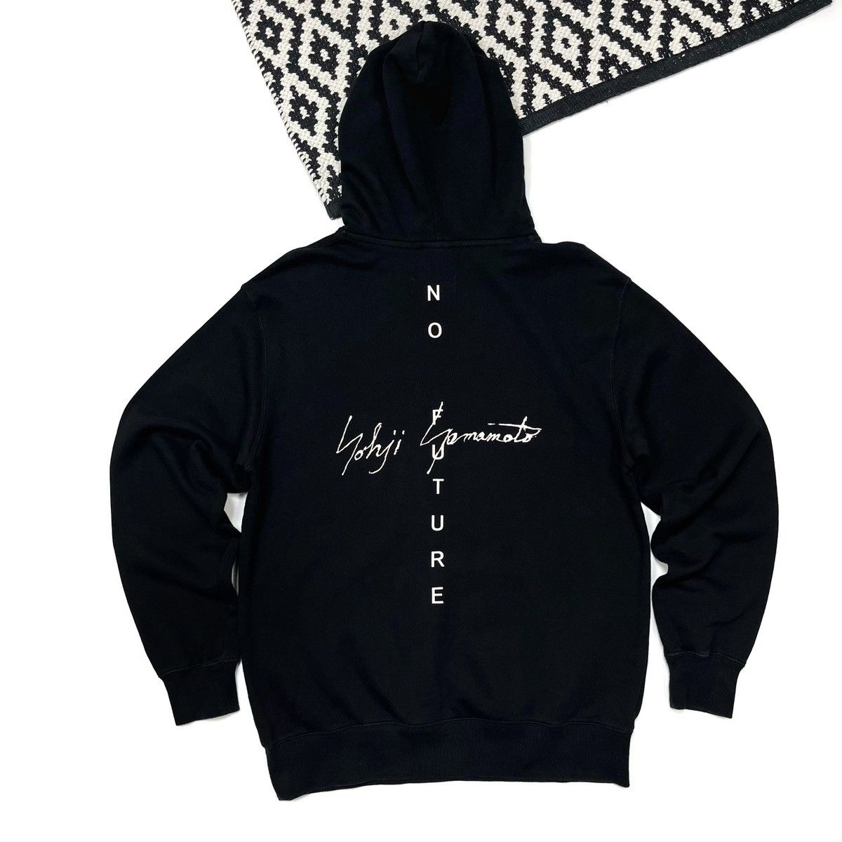New Era × Yohji Yamamoto Yohji Yamamoto Pour Homme × NEW ERA NO FUTURE Logo Hoodie Size US L / EU 52-54 / 3 - 1 Thumbnail