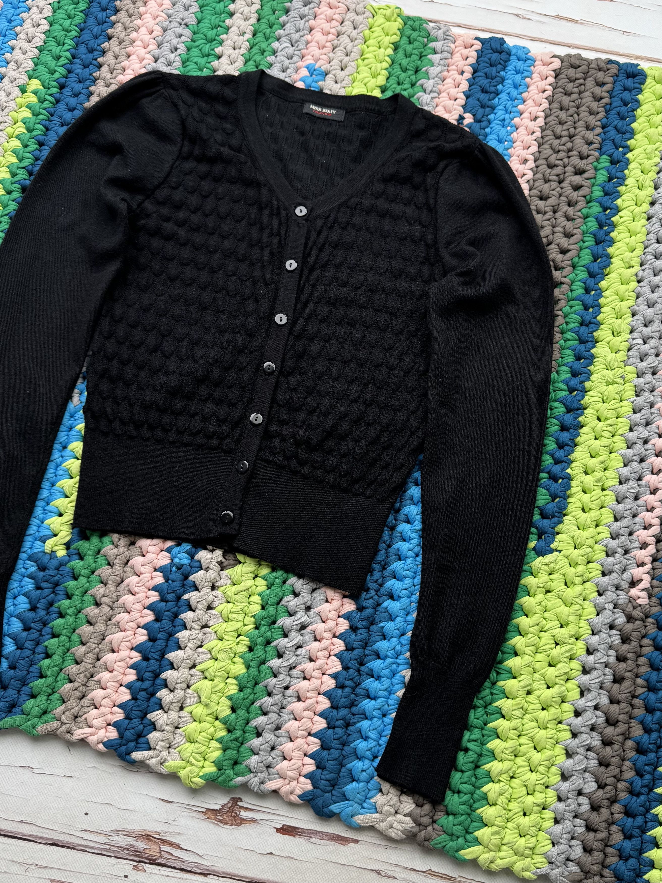 Miss Sixty Miss Sixty Vintage Cropped Cardigan (V320)(D10) Size XS / US 0-2 / IT 36-38 - 3 Thumbnail