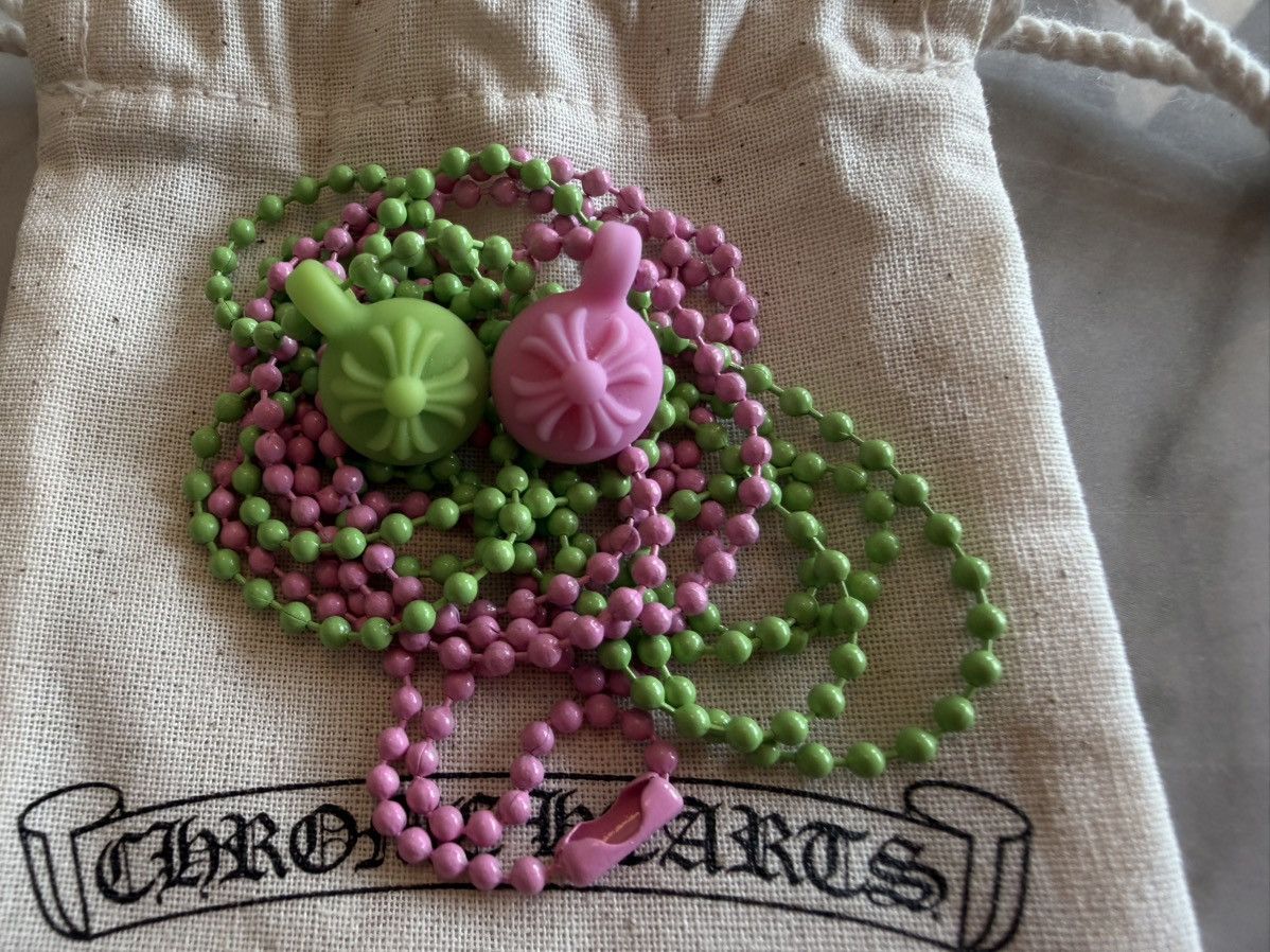 Chrome Hearts Chrome Hearts Pink & Green Silicone Crossball Pendant Bundle Size ONE SIZE - 2 Thumbnail