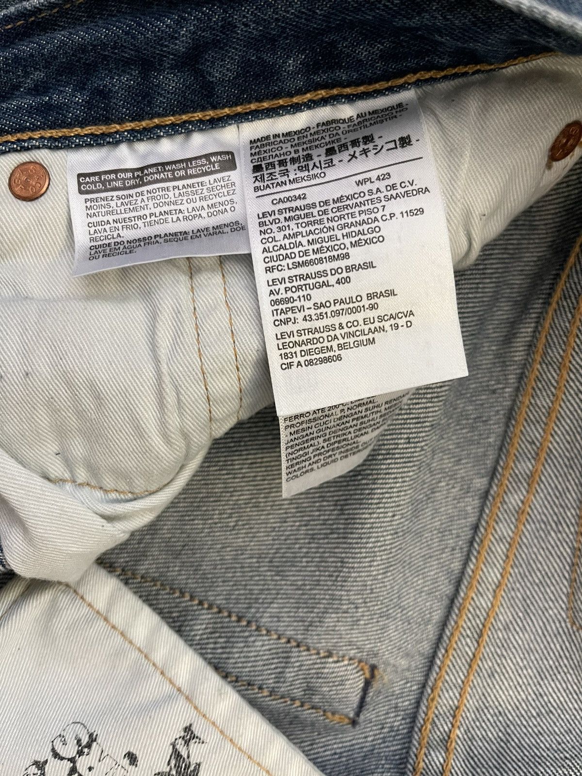 DENIM TEARS Denim Tears Levi’s Cotton Wreath Chain Stitch Jean Sz. 32 Size US 32 / EU 48 - 9 Thumbnail