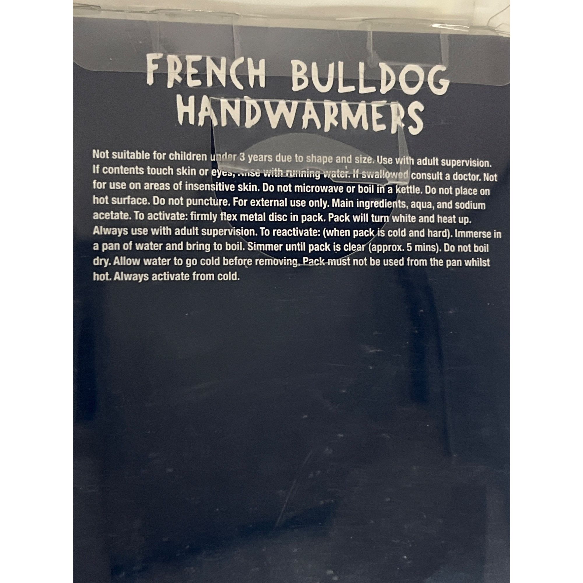 Designer French Bulldog Hand Warmer Set of 2 Reusable Portable Heat B Size ONE SIZE - 3 Thumbnail