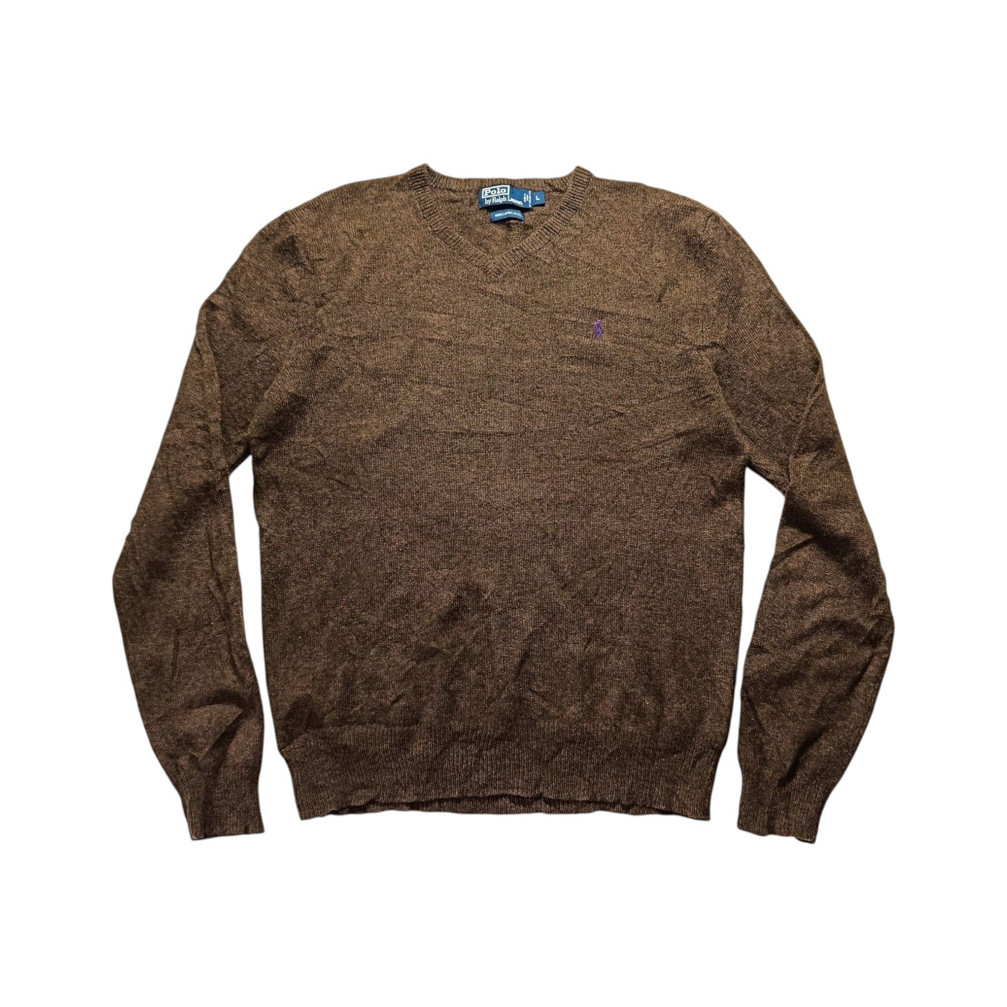 Polo Ralph Lauren Vintage Polo Ralph Lauren Lambswool Sweater Size US L / EU 52-54 / 3 - 1 Thumbnail