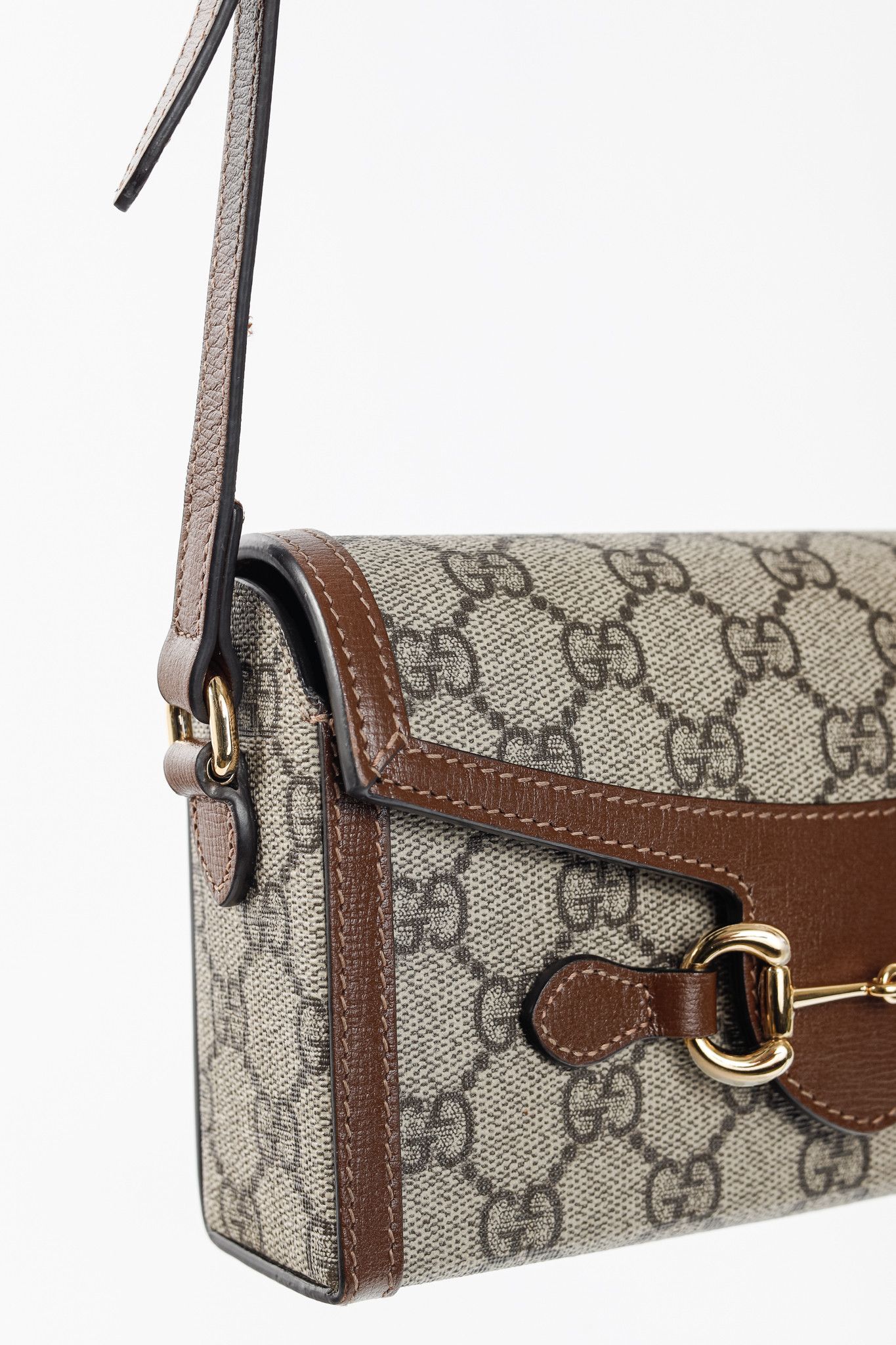 Gucci Gucci "Gucci Horsebit 1955" GG Supreme Mini Bag Size ONE SIZE - 7 Thumbnail