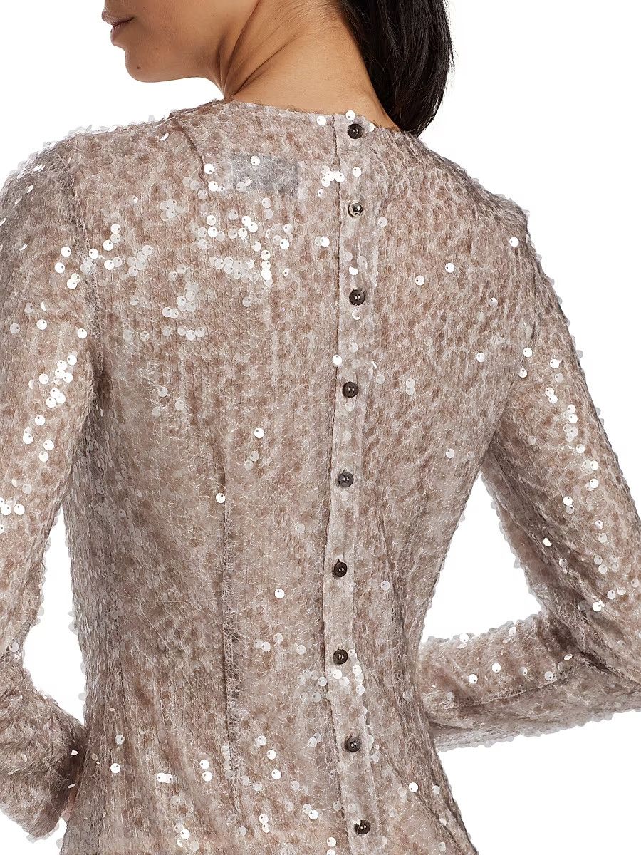 16Arlington o1mle1125 Lore Gown Polvere in Silver Size M / US 6-8 / IT 42-44 - 5 Thumbnail