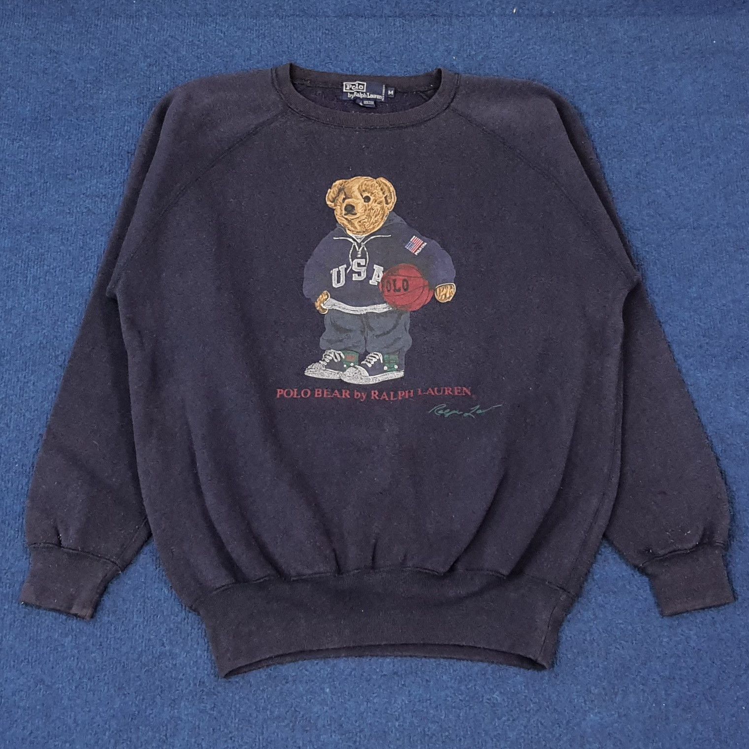 Polo Ralph Lauren Vintage Polo Bear by Ralph Lauren Sweatshirt C242N23 Size US M / EU 48-50 / 2 - 1 Thumbnail