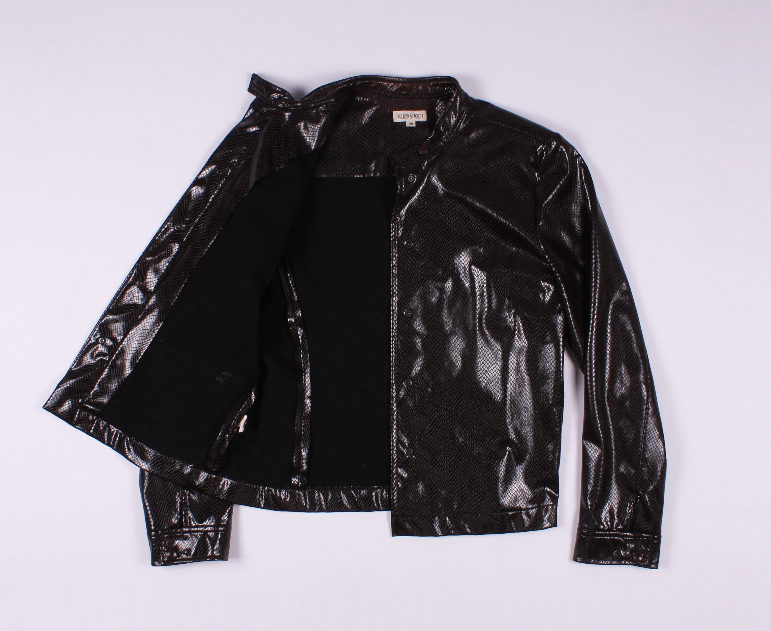 Other Vintage Saiden Sticker Y2K Snakeskin Imitation Jacket Size M / US 6-8 / IT 42-44 - 5 Thumbnail
