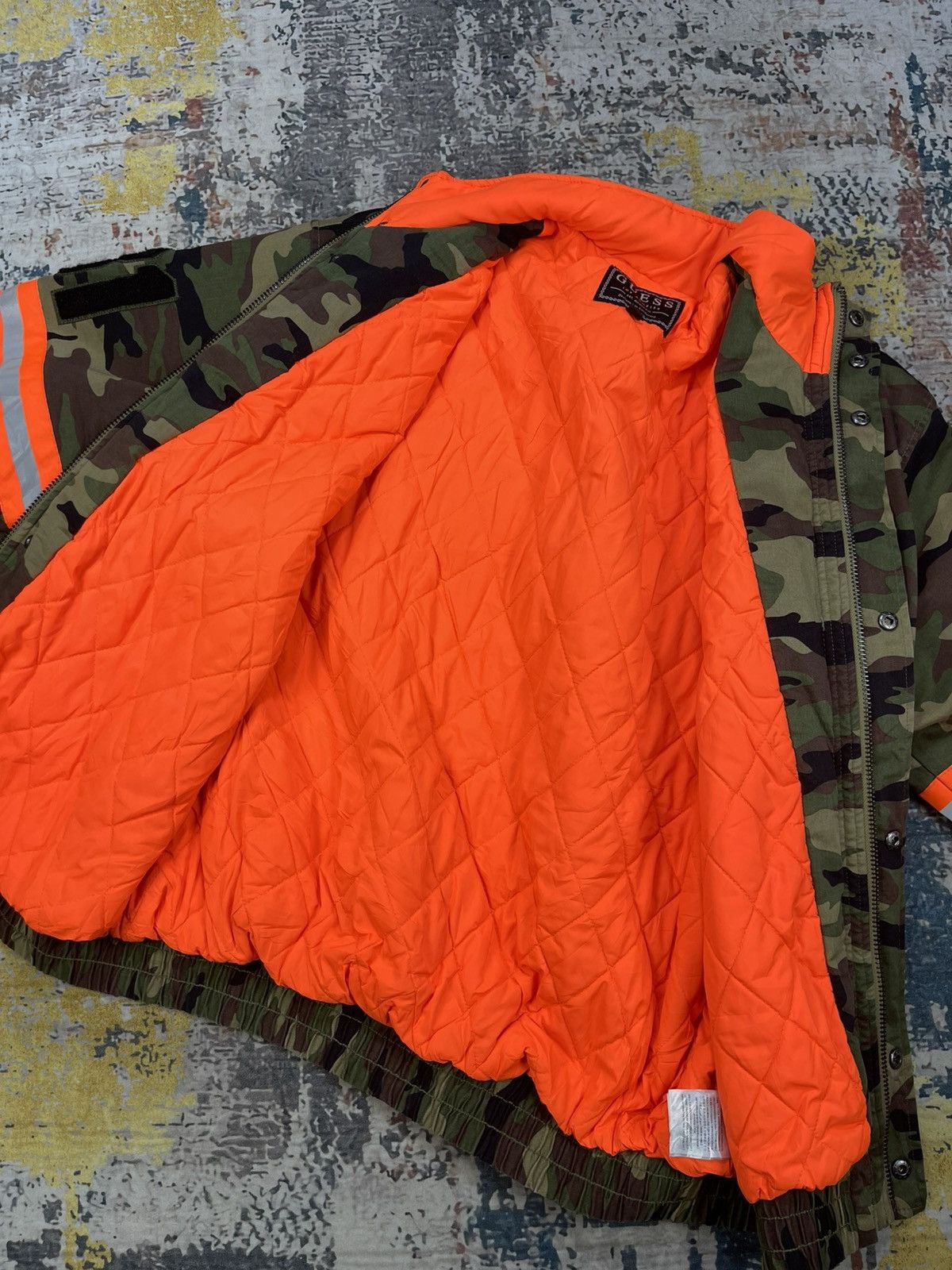 Guess Guess Camouflage Back Hit Caster Reflective Jacket Size US M / EU 48-50 / 2 - 11 Thumbnail