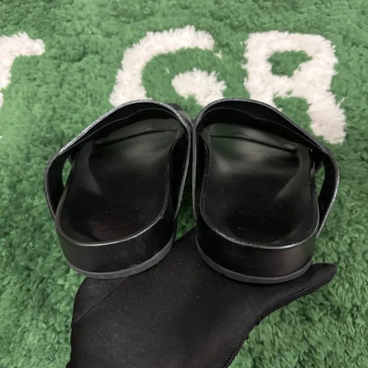 Louis Vuitton Louis Vuitton Men's Comfortable Black Slide Sandals -2508 Size US 7.5 / EU 40-41 - 3 Thumbnail