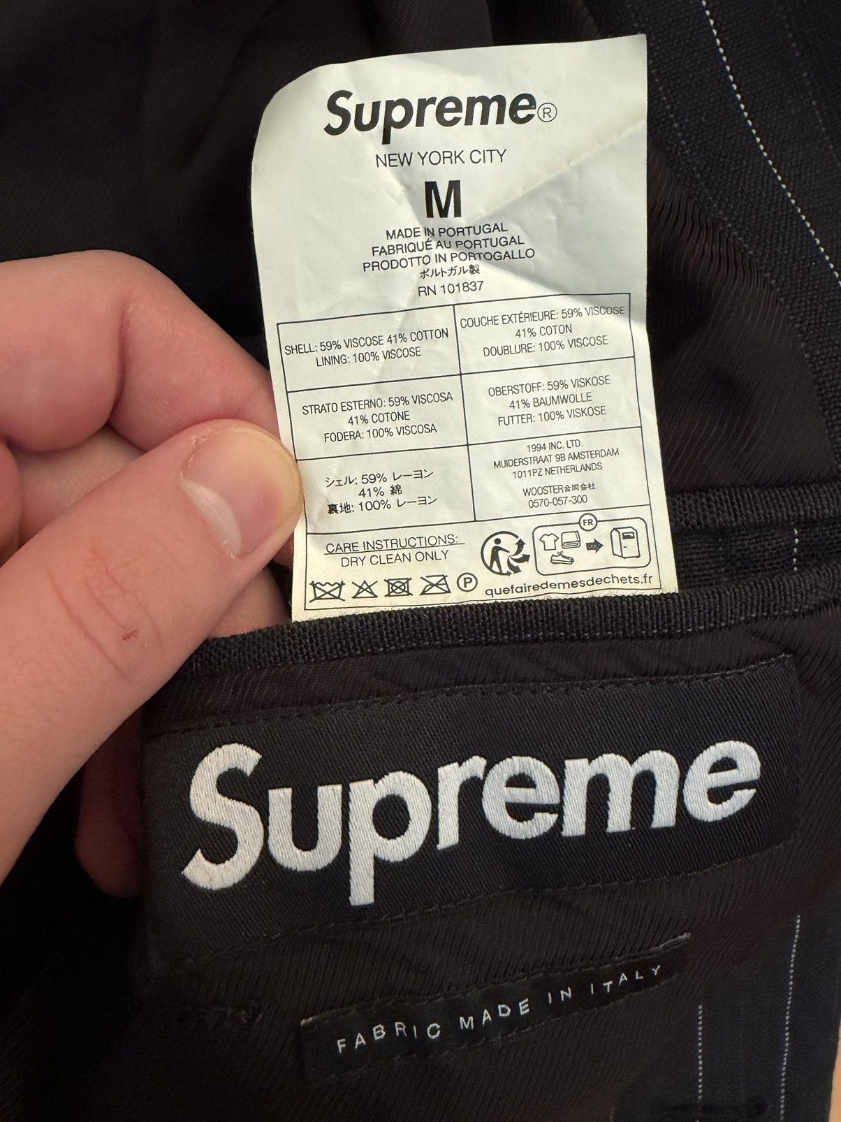 Supreme Supreme Lightweight Pinstripe Suit Size 38R - 8 Thumbnail
