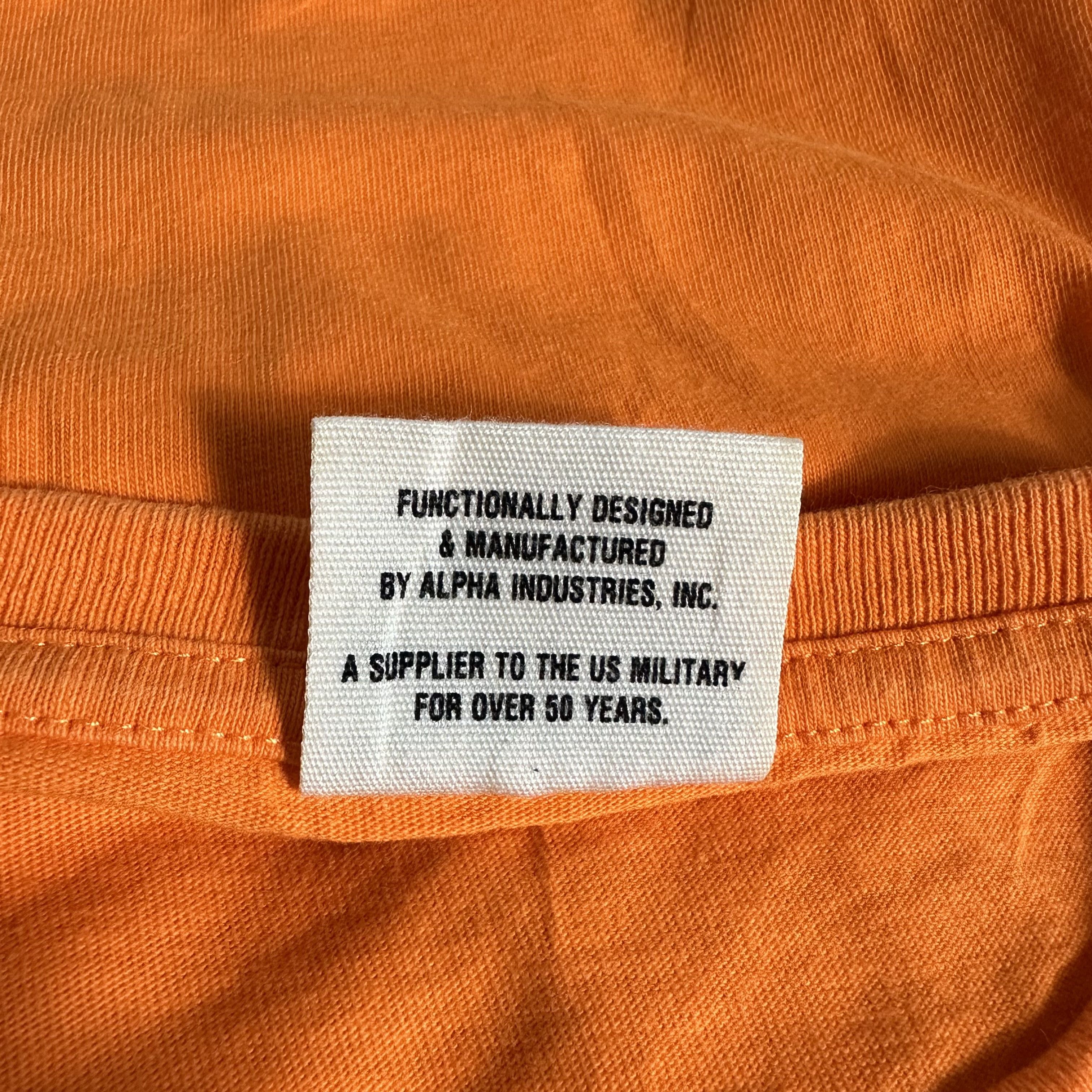 Alpha Industries × Vintage 🔥RARE🔥Vintage Alpha Industries Spell Out T-shirt Size US L / EU 52-54 / 3 - 5 Thumbnail