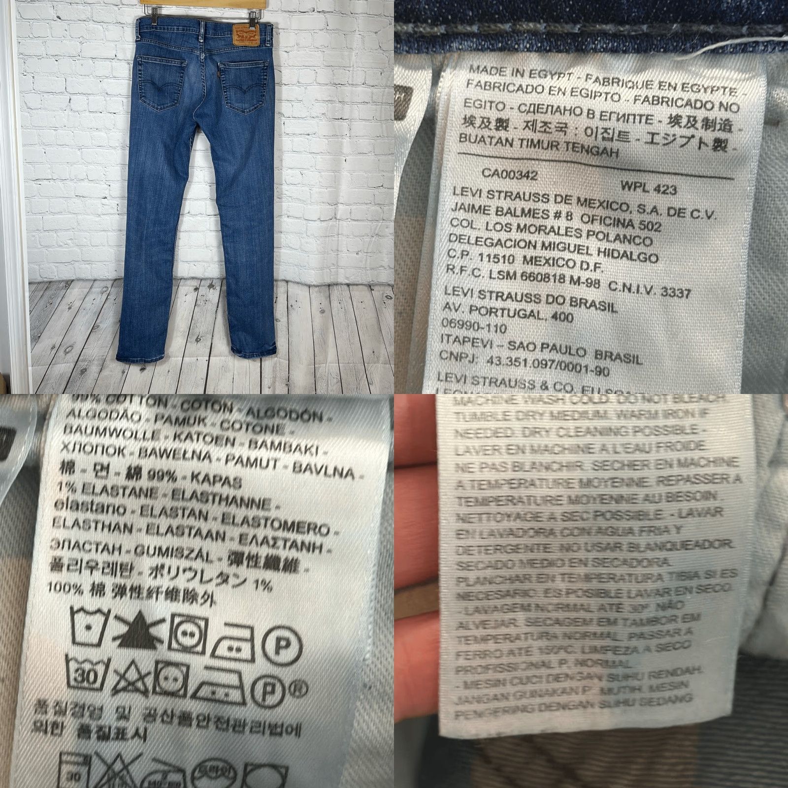 Levi's Levi’s 511 Mens Straight Leg Jeans size 32x36 SPOTS Blue Jeans Men Regular Inseam 36” Straight Leg Levi’s 511 Mens SPOTS on the front of the jeans. Size US 32 / EU 48 - 8 Thumbnail