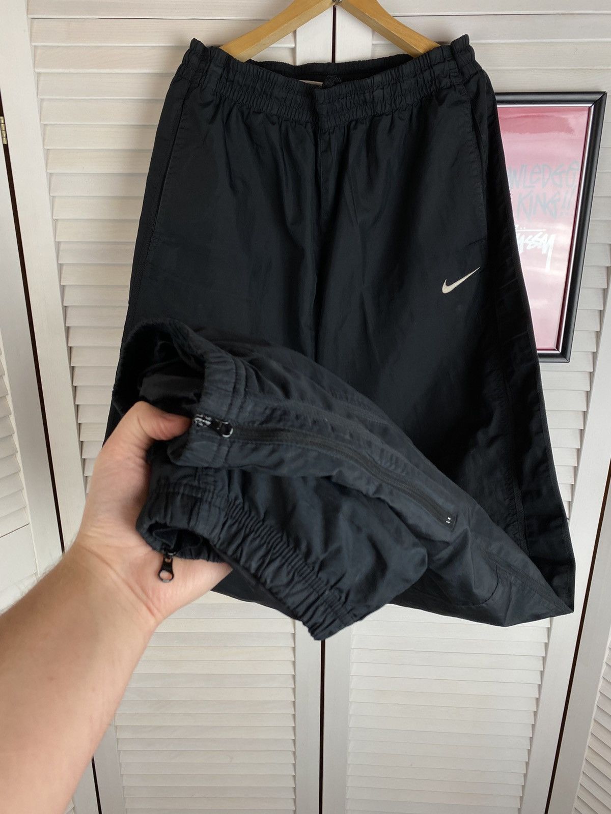 Nike Vintage 00s Sweatpants Nike Track Pants Baggy Gorpcore Size US 34 / EU 50 - 5 Thumbnail