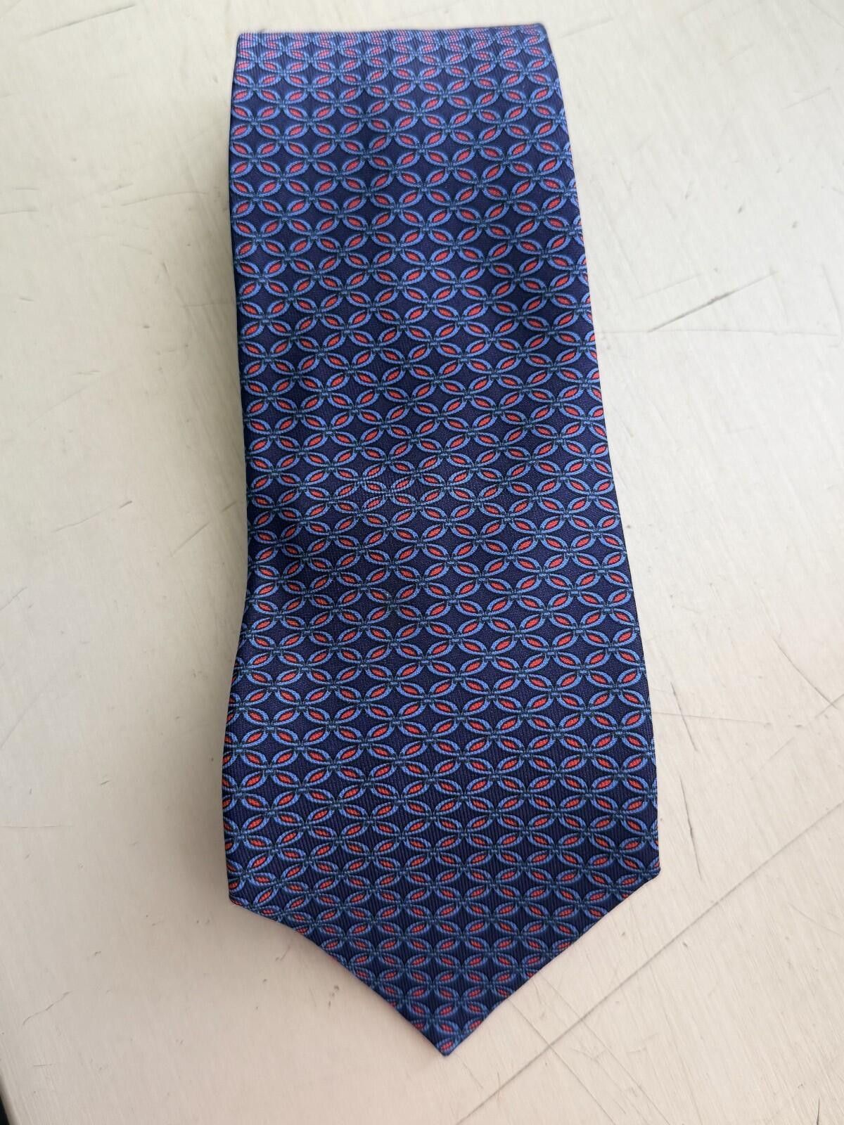 Hermes HERMES PARIS GEOMETRIC PRINT NECK TIE Size ONE SIZE - 1 Thumbnail