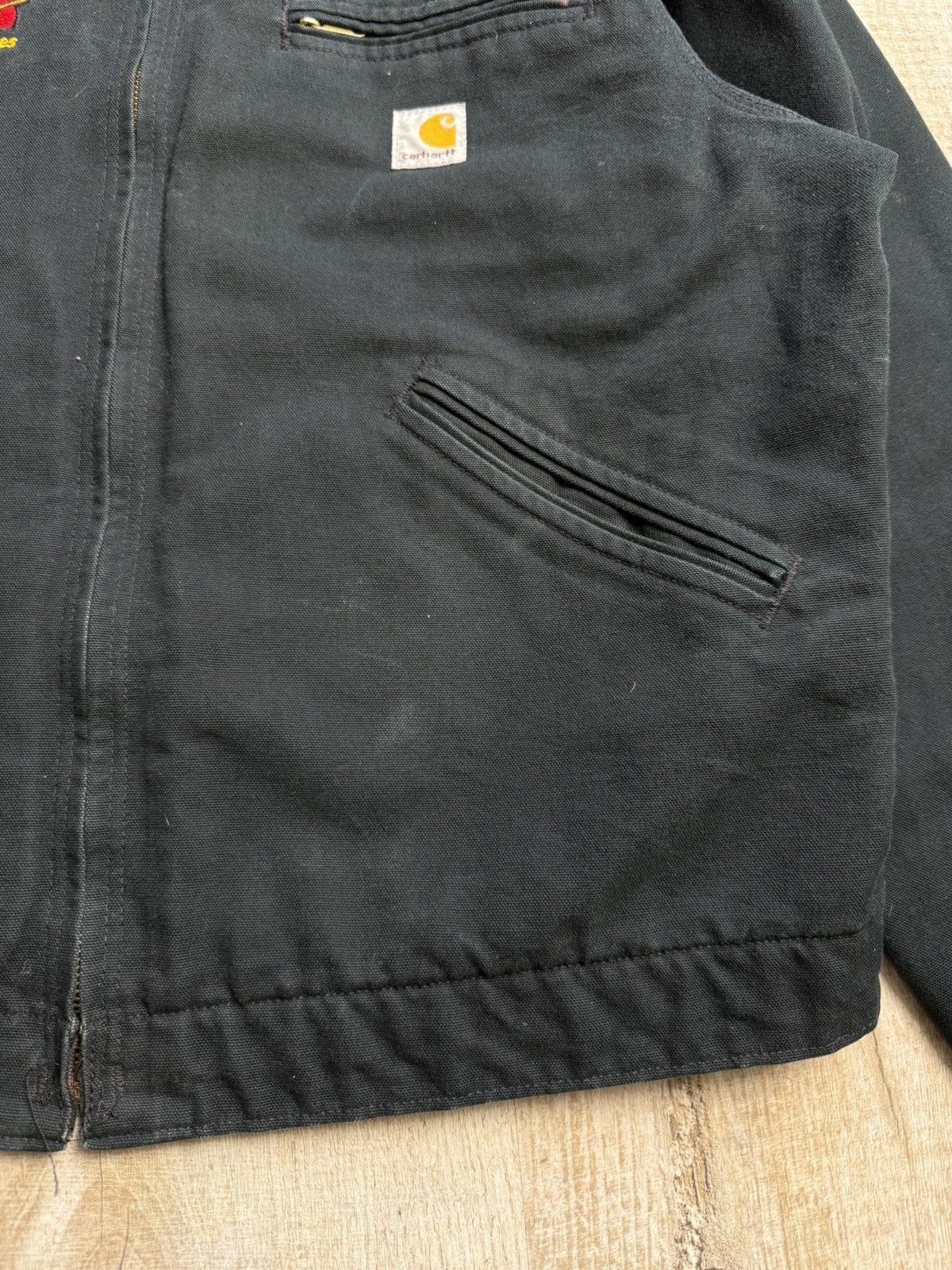 Carhartt Carhartt Detroit Jacket Black ATR Lime Maintenance Services Size US L / EU 52-54 / 3 - 19 Thumbnail