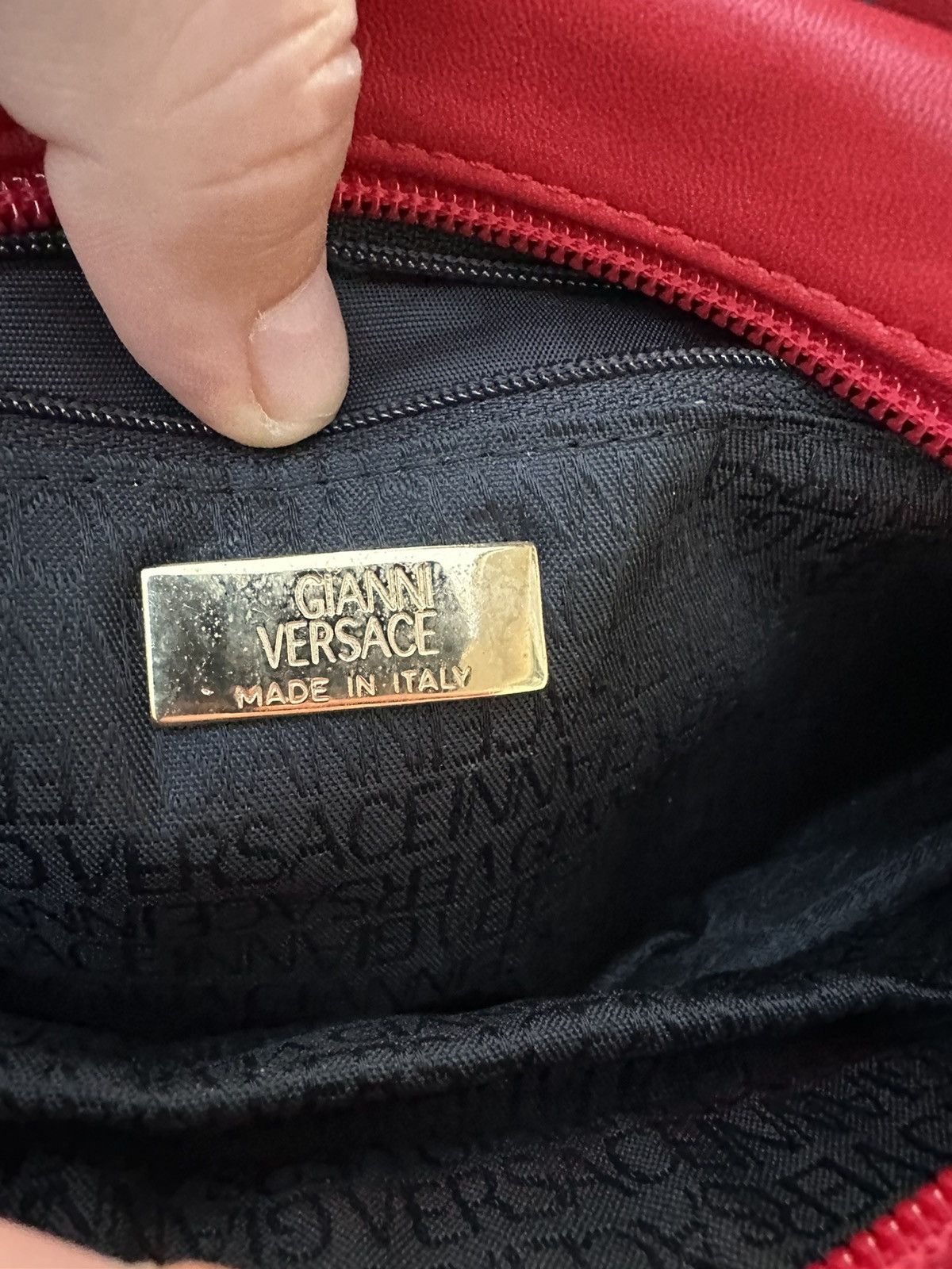 Versace Gianni Versace Red Bag Vintage 1990s Size ONE SIZE - 9 Thumbnail